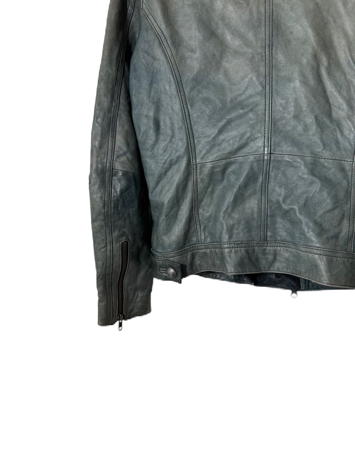 Genuine Leather × Japanese Brand JAPAN BRAND DISTRESS LEATHER JACKET EDGE RUPERT BIKER STYLE Size US M / EU 48-50 / 2 - 6 Thumbnail