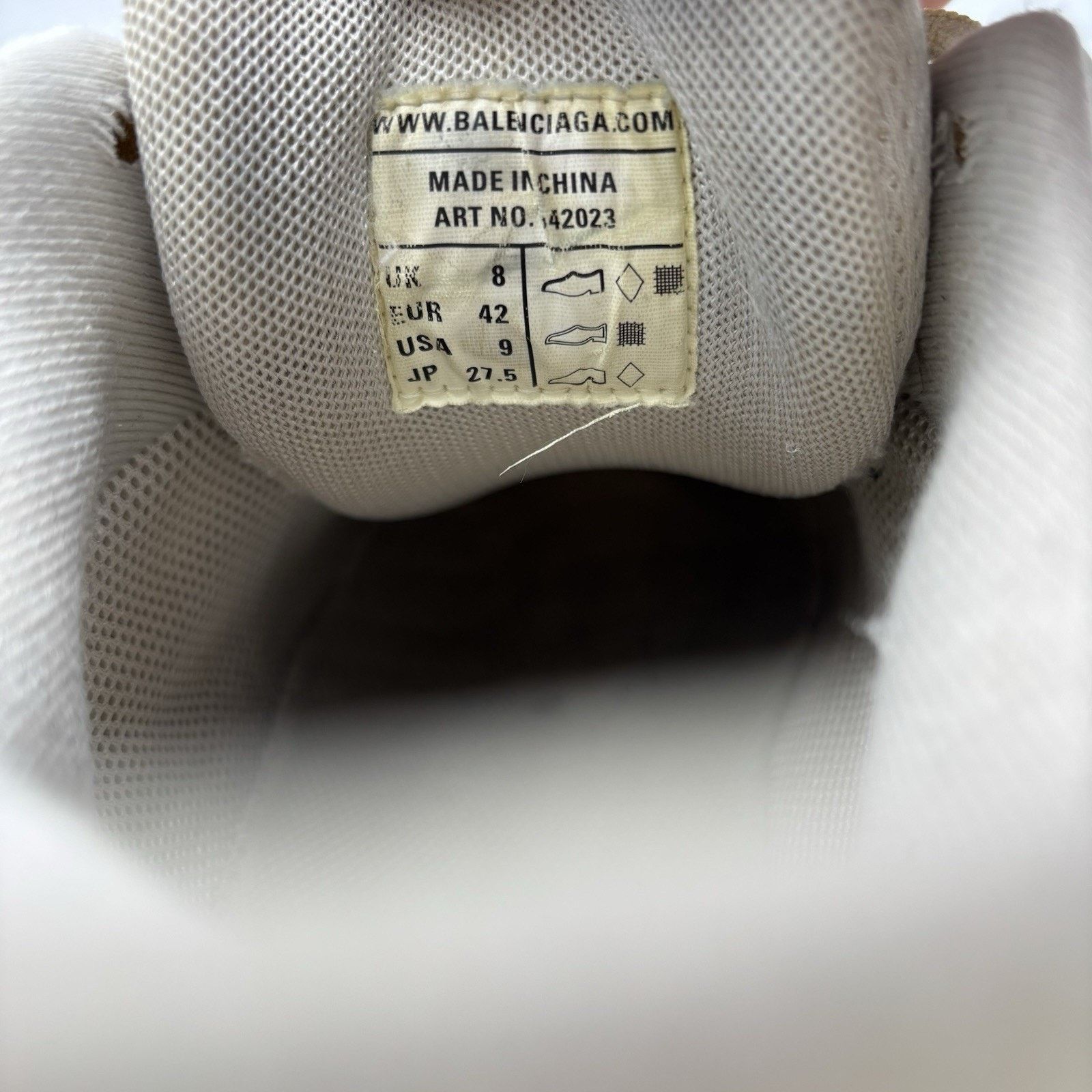Balenciaga Balenciaga Track Sneaker ' Crème White ' | GOOD CONDITION Size US 9 / EU 42 - 21 Thumbnail