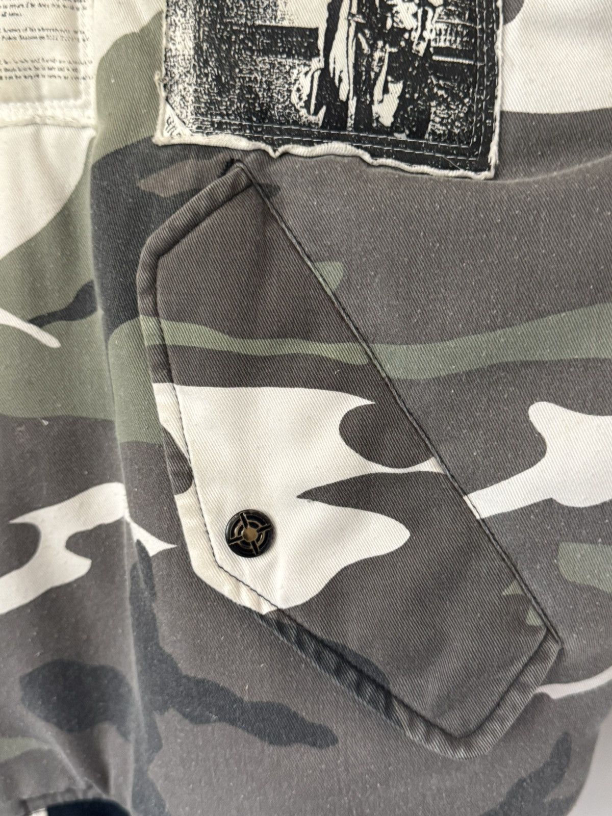 Raf Simons AW2001-2002 Raf Simons Riot Riot Riot Camo Patchwork Bomber Size US XXL / EU 58 / 5 - 14 Thumbnail