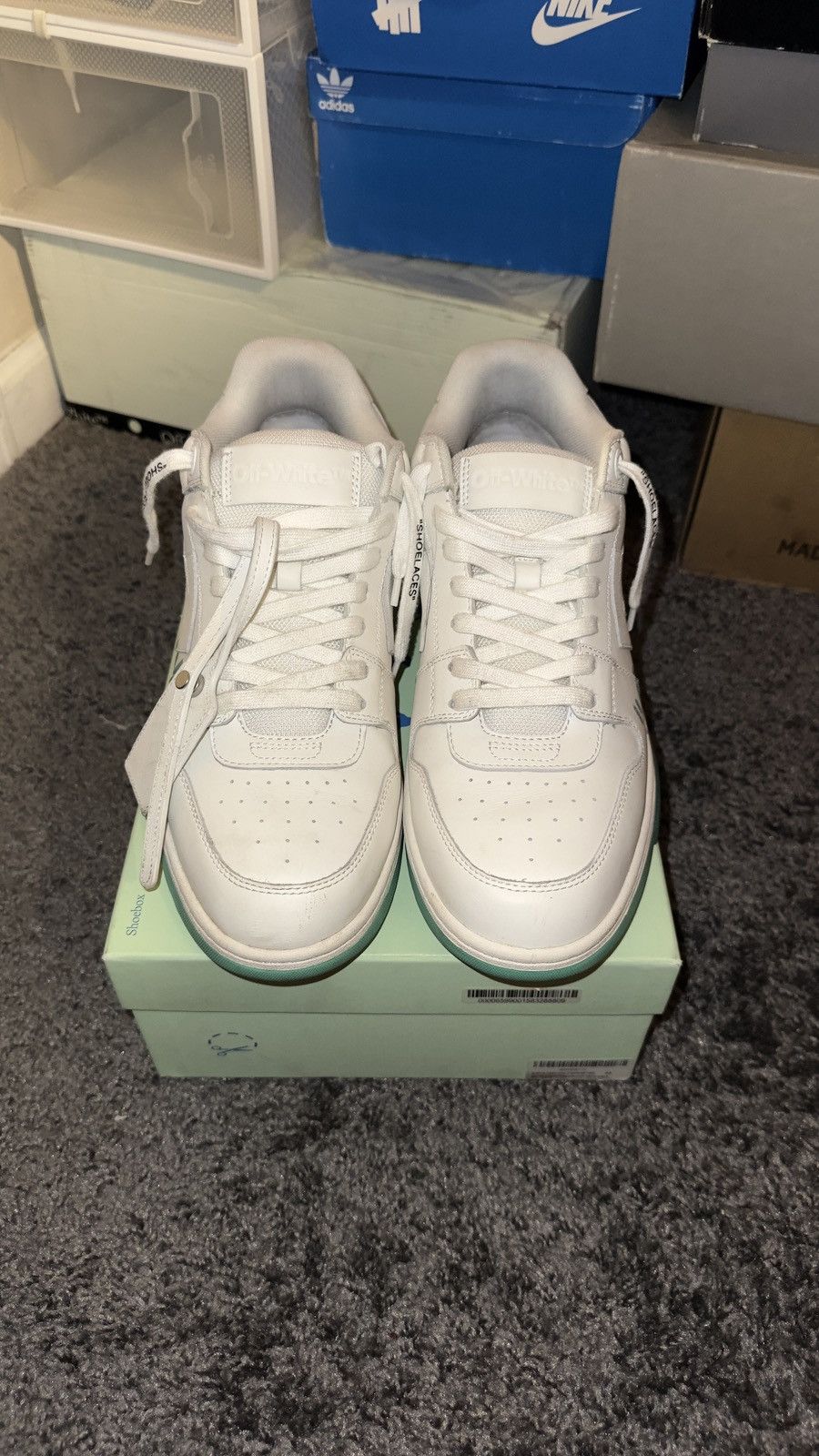 Off-White Off-White Shoes Teal “For Walking” Size US 11 / EU 44 - 3 Thumbnail