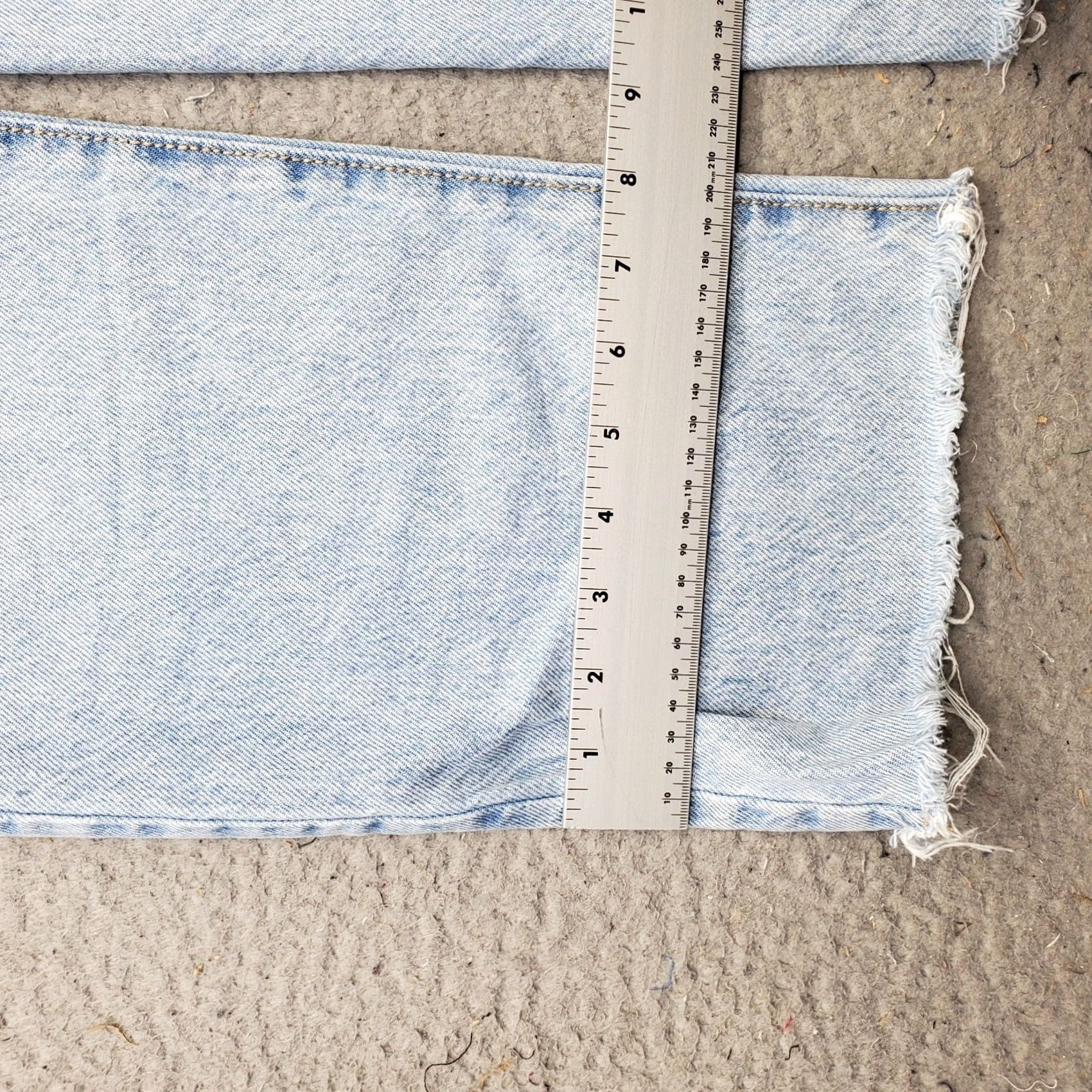 Garage Garage Womens Jeans 0 Blue Denim Stretch High-Rise 90s Straight Relaxed Jeans Size 25" / US 0 / IT 36 - 5 Thumbnail