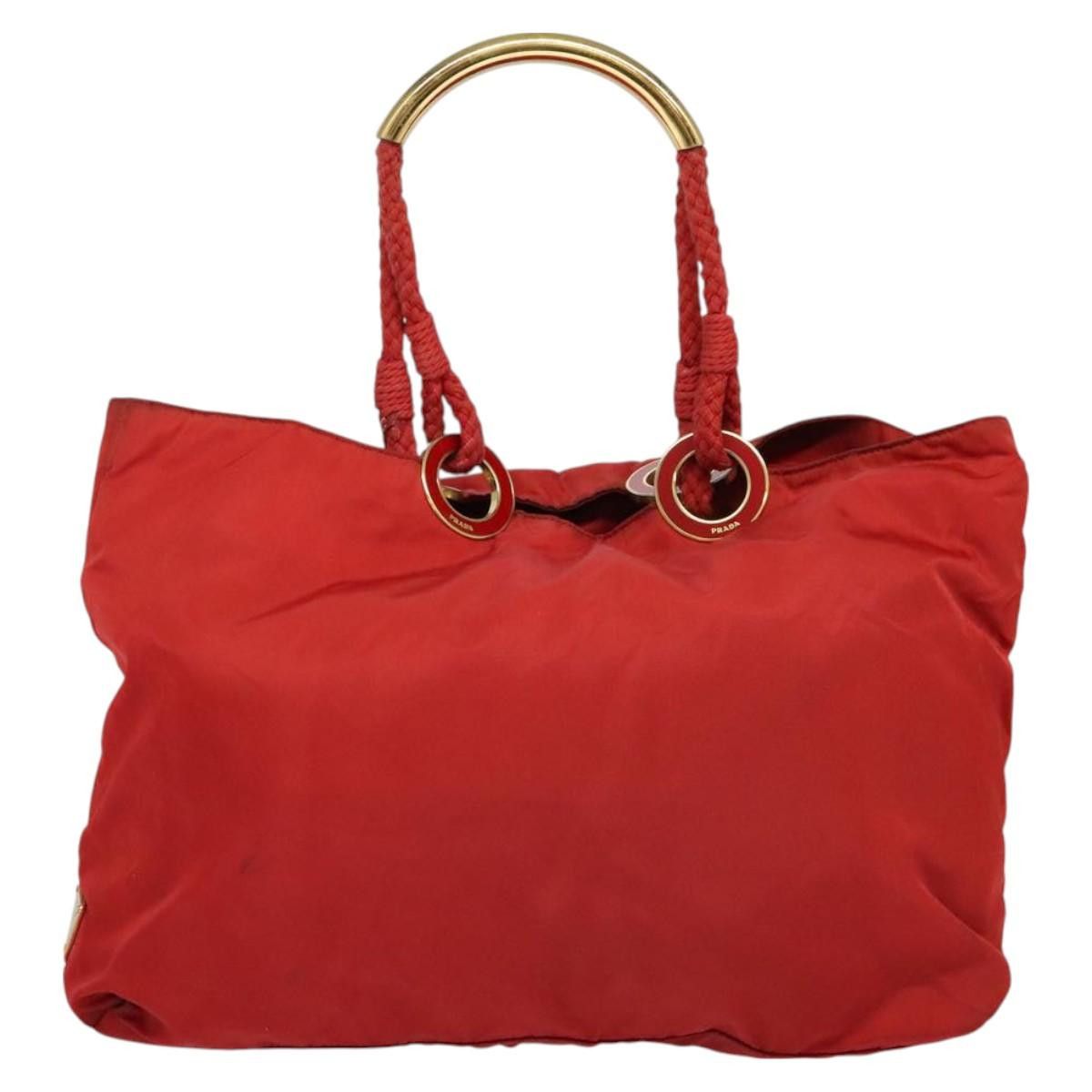 Prada PRADA Tote Bag Nylon Red Gold Size ONE SIZE - 2 Thumbnail