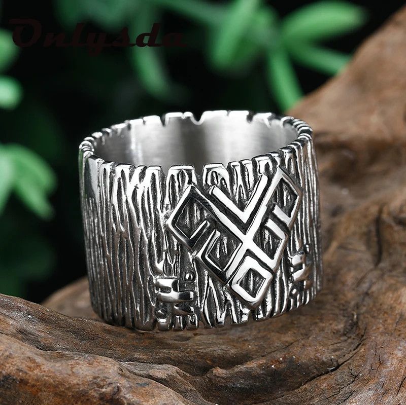 Japanese Brand × Jewelry × Vintage Rune Wide Band Ring Size ONE SIZE - 3 Thumbnail