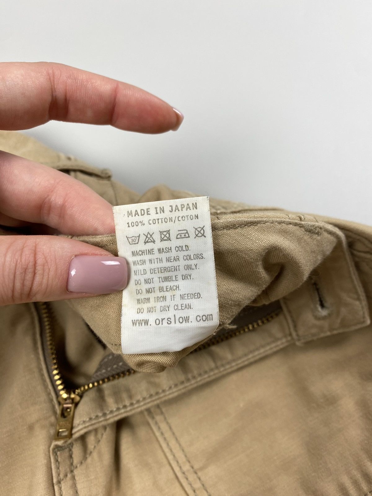 Japanese Brand × Orslow Orslow ladies canvas workwear Back Buckle skirt size 1 Size 26" / US 2 / IT 38 - 17 Thumbnail