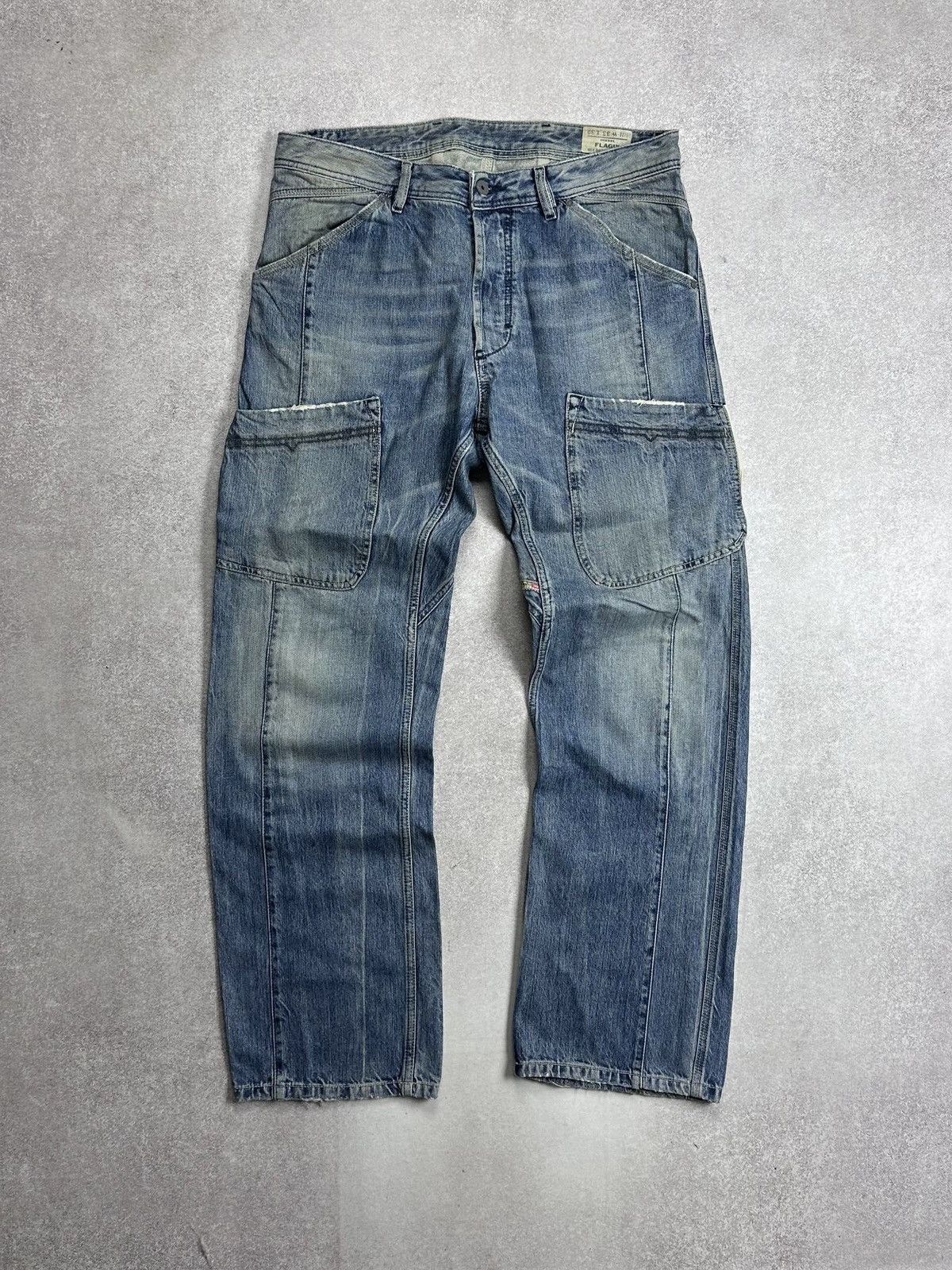 Diesel Vintage Diesel Baggy Workwear Avantgarde Y2K Jeans 33 Size US 33 - 5 Thumbnail