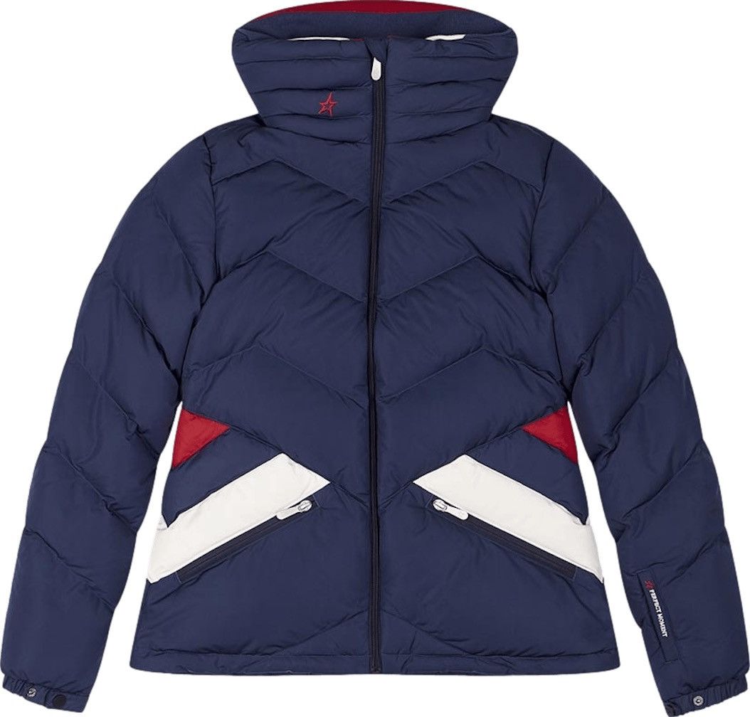 image of Perfect Moment Après Duvet Down Ski Jacket Size Xs in Blue, Women's