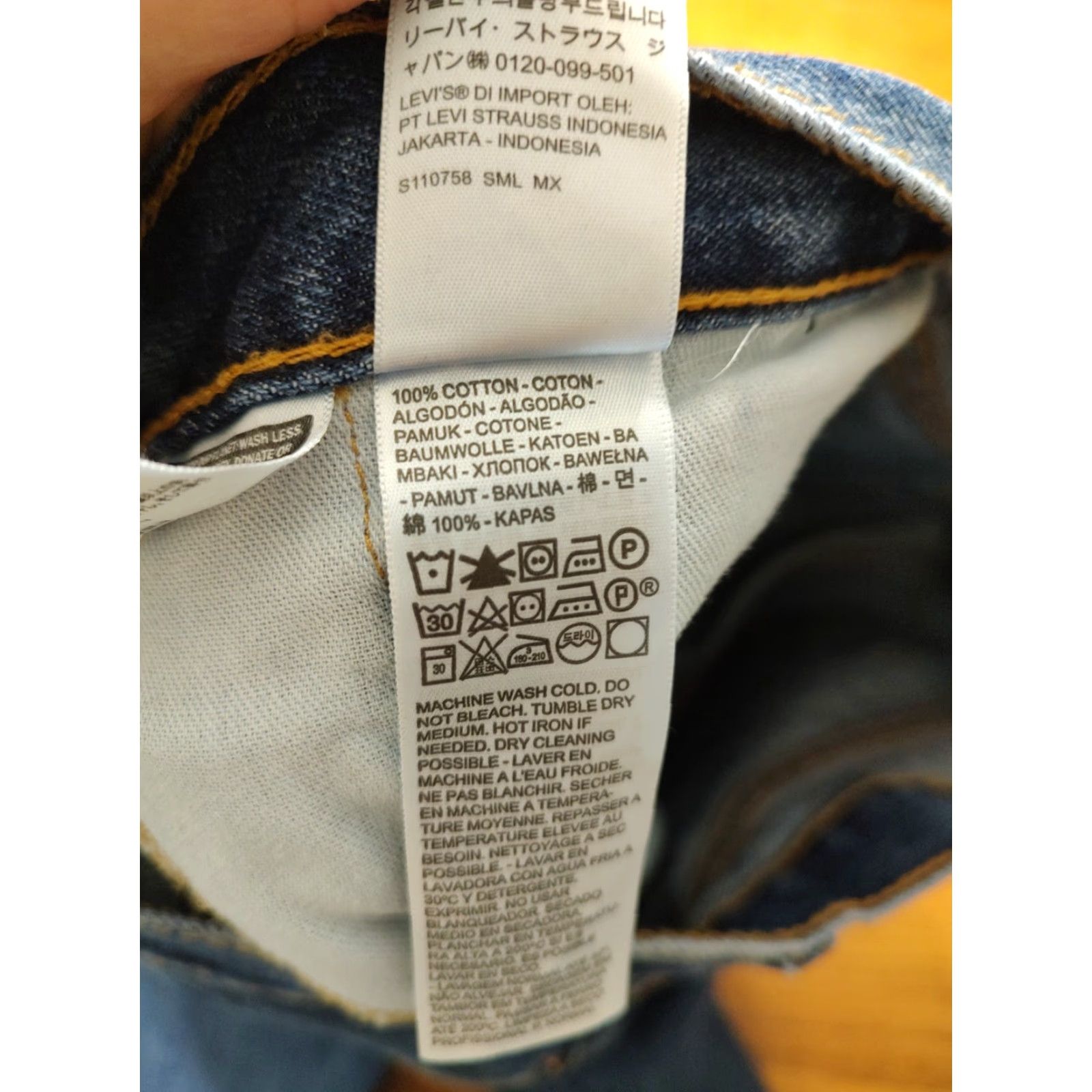 Levi's Levis 505 Jeans Mens Tag 34x30 Blue Straight Denim Western Cowboy Rodeo (35x30) Size US 34 / EU 50 - 6 Thumbnail
