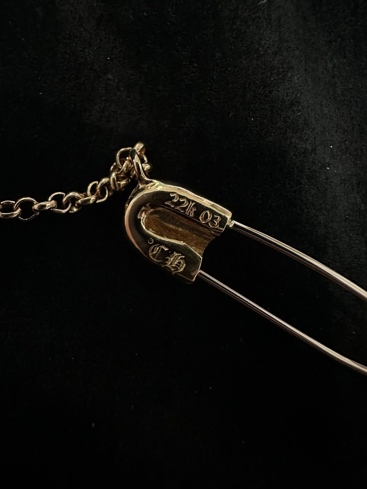 Chrome Hearts Chrome hearts 22K safety pin necklace 16inch Size ONE SIZE - 5 Thumbnail
