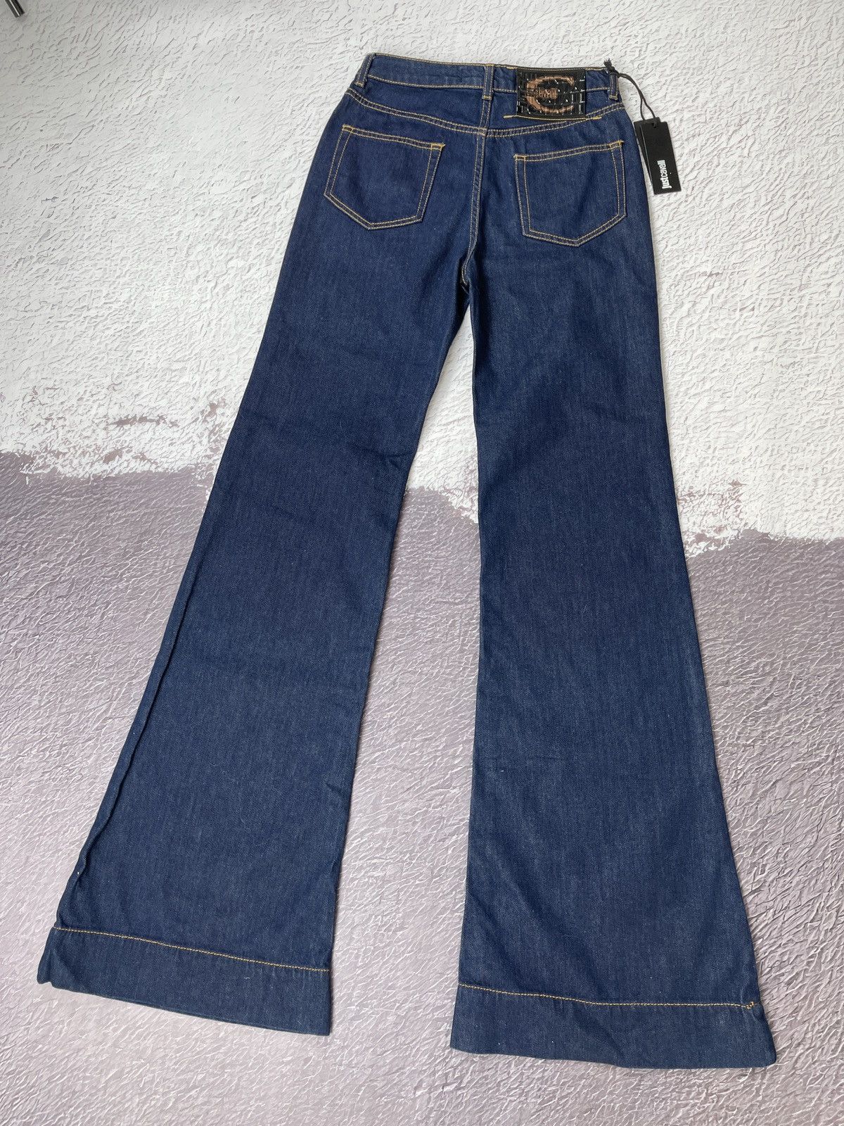 Just Cavalli Just Cavalli vintage indigo blue flared bootcut denim jeans Size 27" / US 4 / IT 40 - 14 Thumbnail