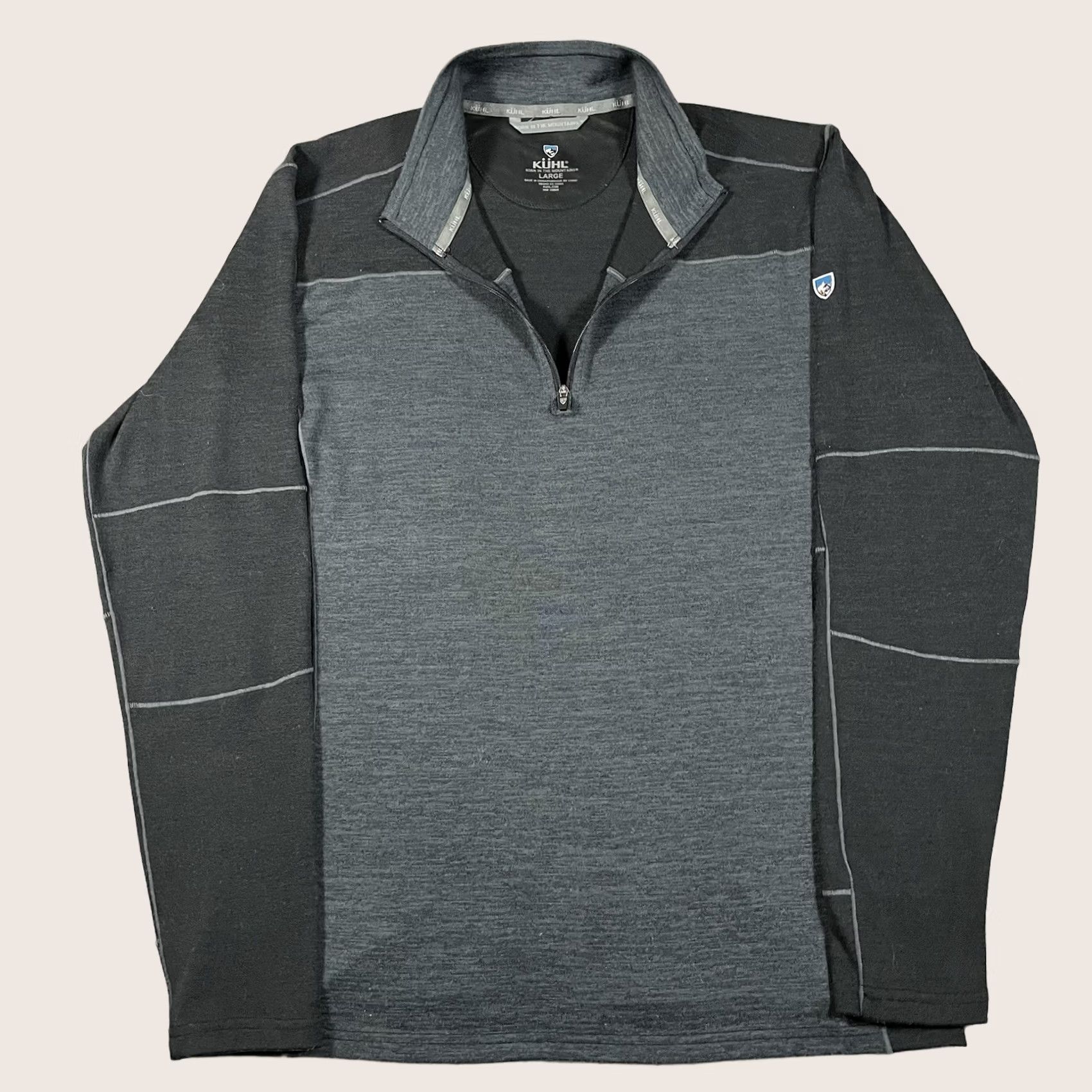 Vintage Kuhl 1/4 Zip Pullover Men L Gray Ryzer Hiking Outdoor Thumbholes Sweater Stretch Shirt Size US L / EU 52-54 / 3 - 1 Thumbnail
