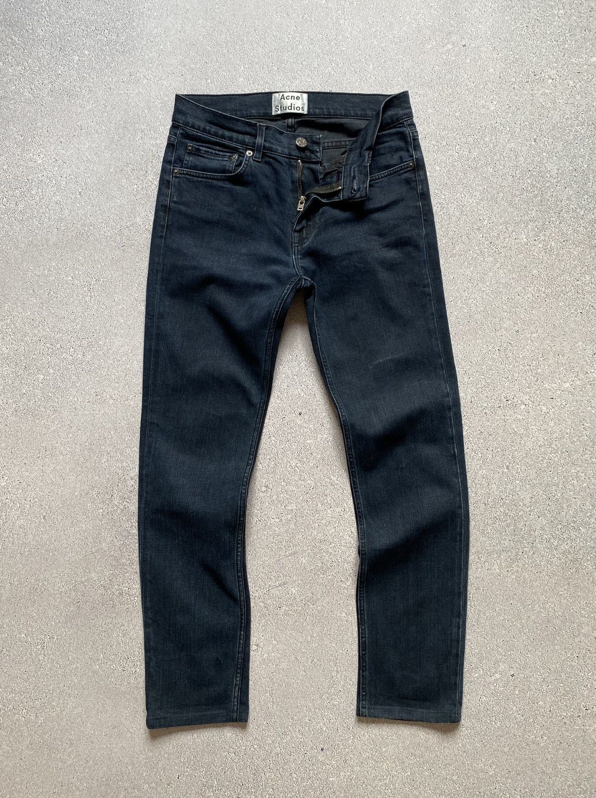 Acne Studios Acne Studios Ace Blue/Black Jeans Pants Size US 28 / EU 44 - 2 Thumbnail