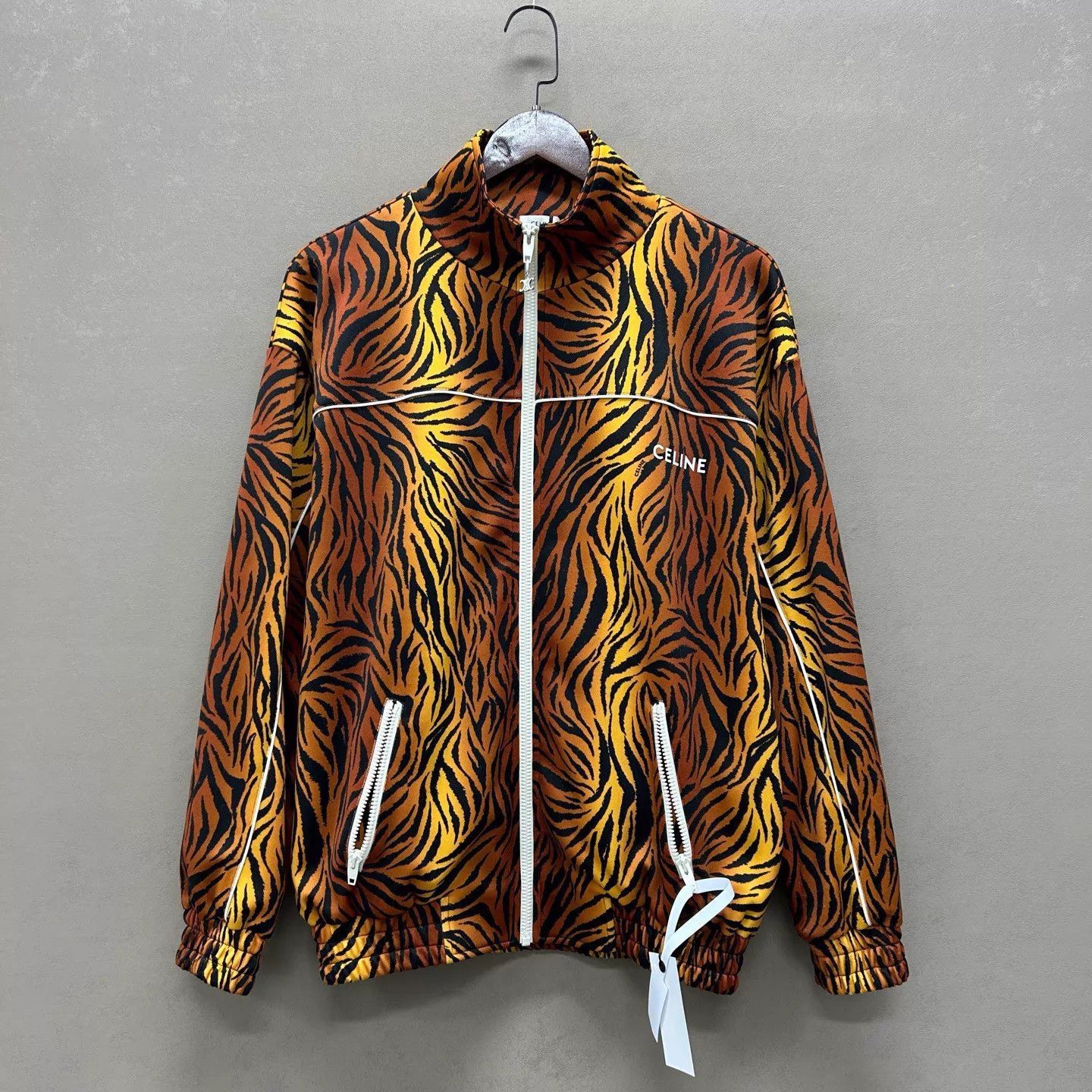Celine Multi Colored Zebra Print Zip-Up Track Jacket Size US S / EU 44-46 / 1 - 1 Thumbnail