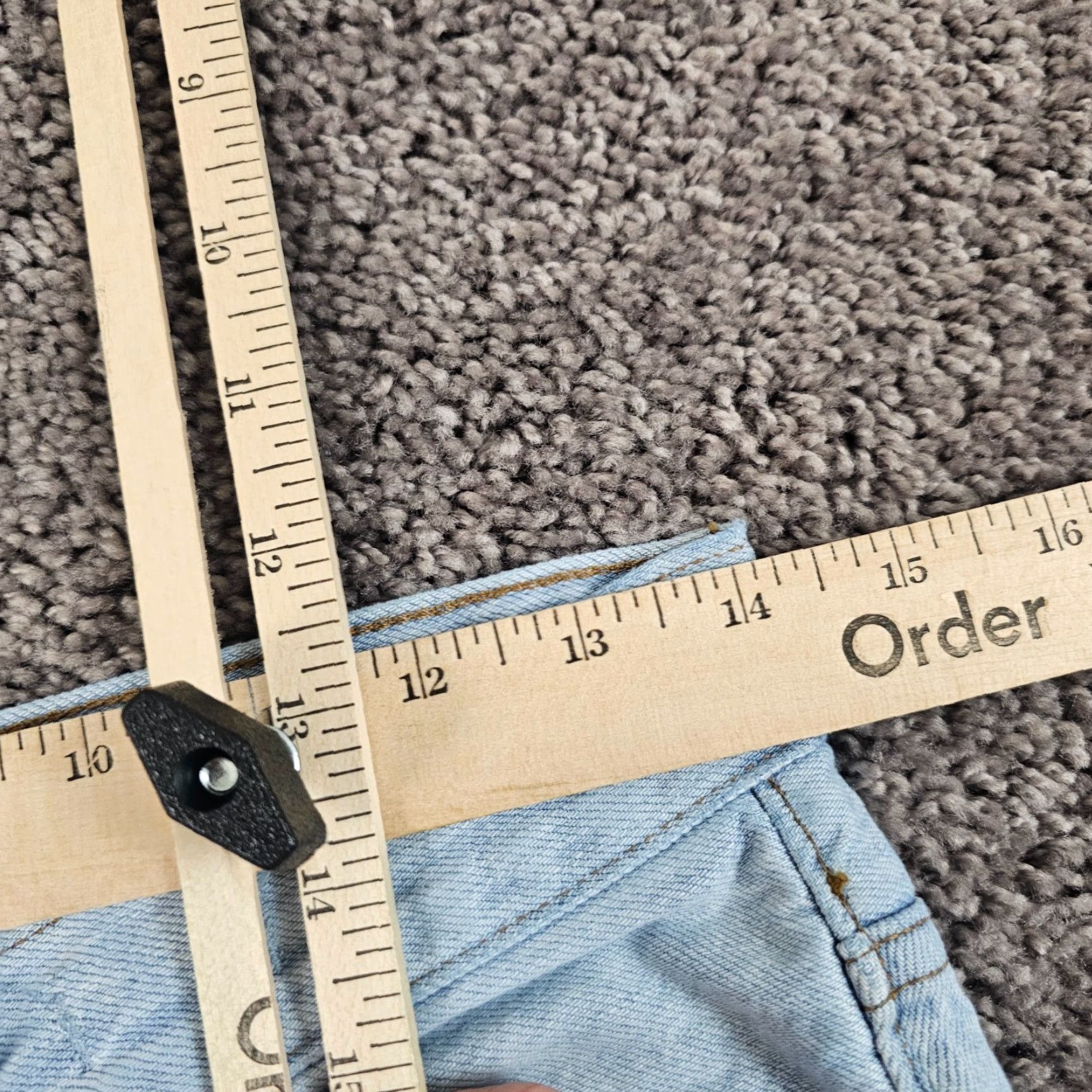 Madewell VINTAGE Madewell Jeans Womens Regular Fit Straight Leg Distressed Light Wash Blue 24x27 Size 42" / US 20 - 5 Thumbnail