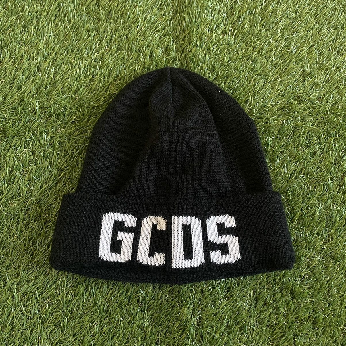 GCDS GCDS Beanie Black Adult OSFA Designer Made in Italy Size ONE SIZE - 1 Thumbnail