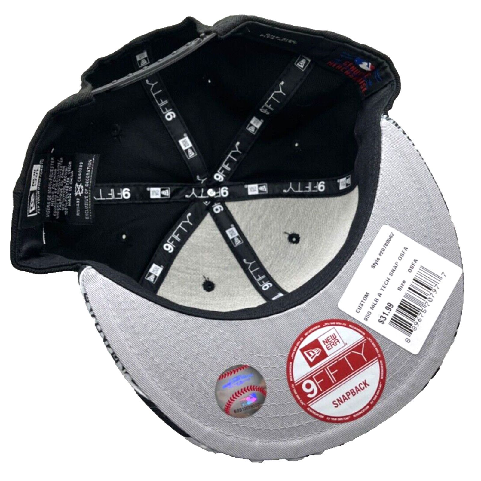 New Era Chicago White Sox New Era Snapback Hat Aztec Tribal Brim MLB Size ONE SIZE - 7 Thumbnail