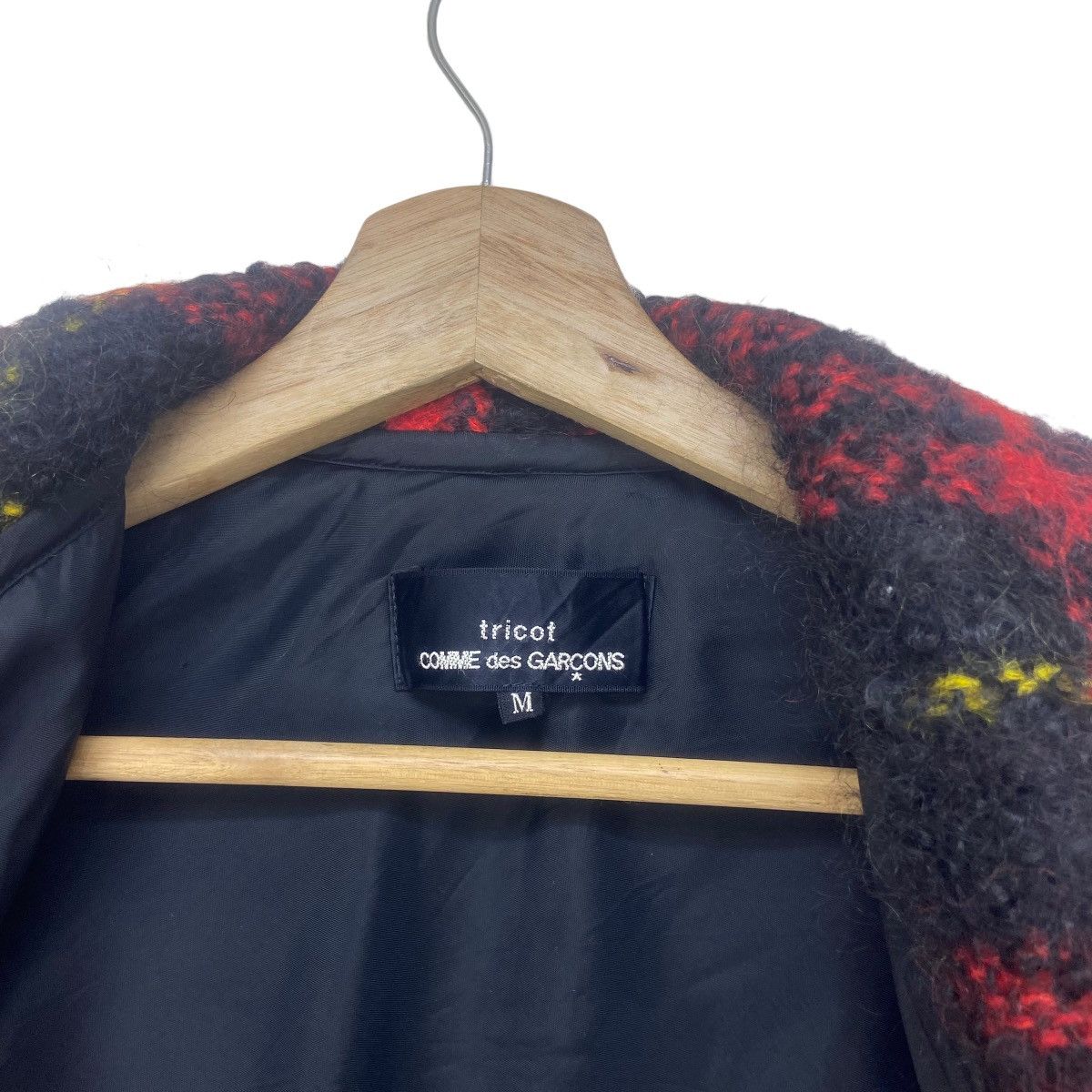 Comme des Garcons Tricot Comme des Garçons Red Check Mohair Jacket Size S / US 4 / IT 40 - 19 Thumbnail