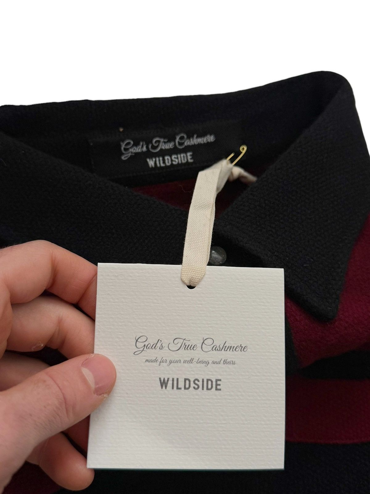 God's True Cashmere $3,000 x Yohji Wildside Cashmere Western Shirt Size US M / EU 48-50 / 2 - 10 Thumbnail