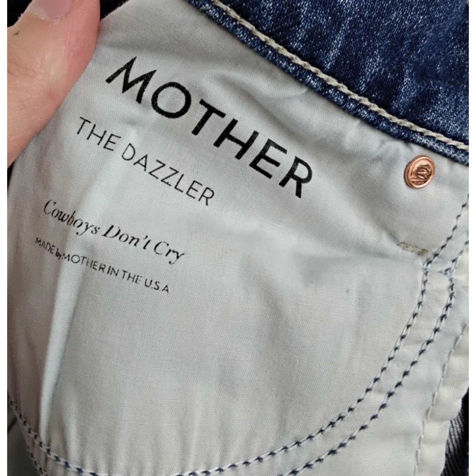 MOTHER Mother The Dazzler Jeans Women's 24" Waist Medium Wash Ankle Size 24" / US 00 / IT 34 - 12 Thumbnail
