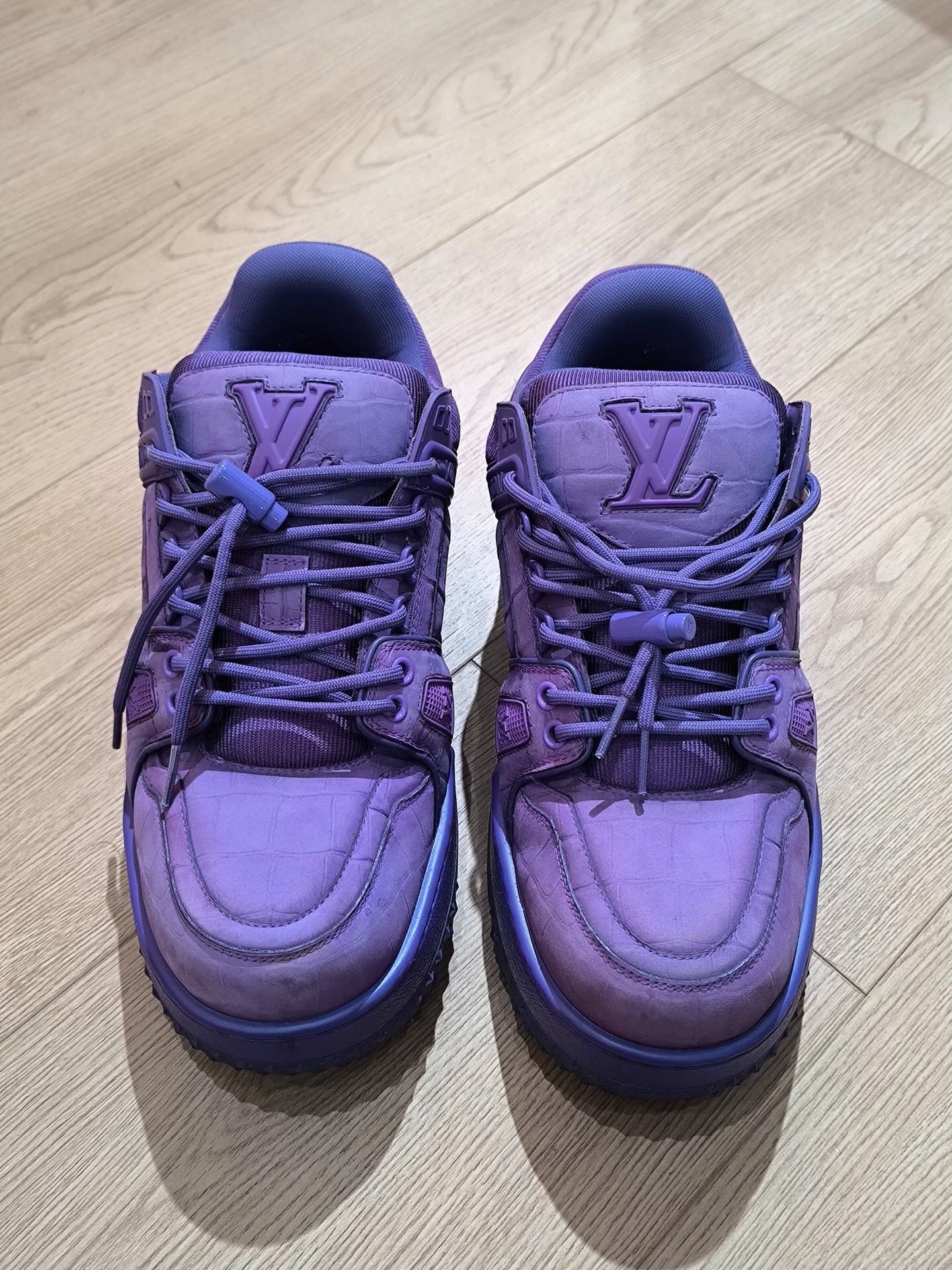 Louis Vuitton Louis Vuitton Collab Purple Lowtop Sneakers 9 Men Size US 9 / EU 42 - 1 Thumbnail