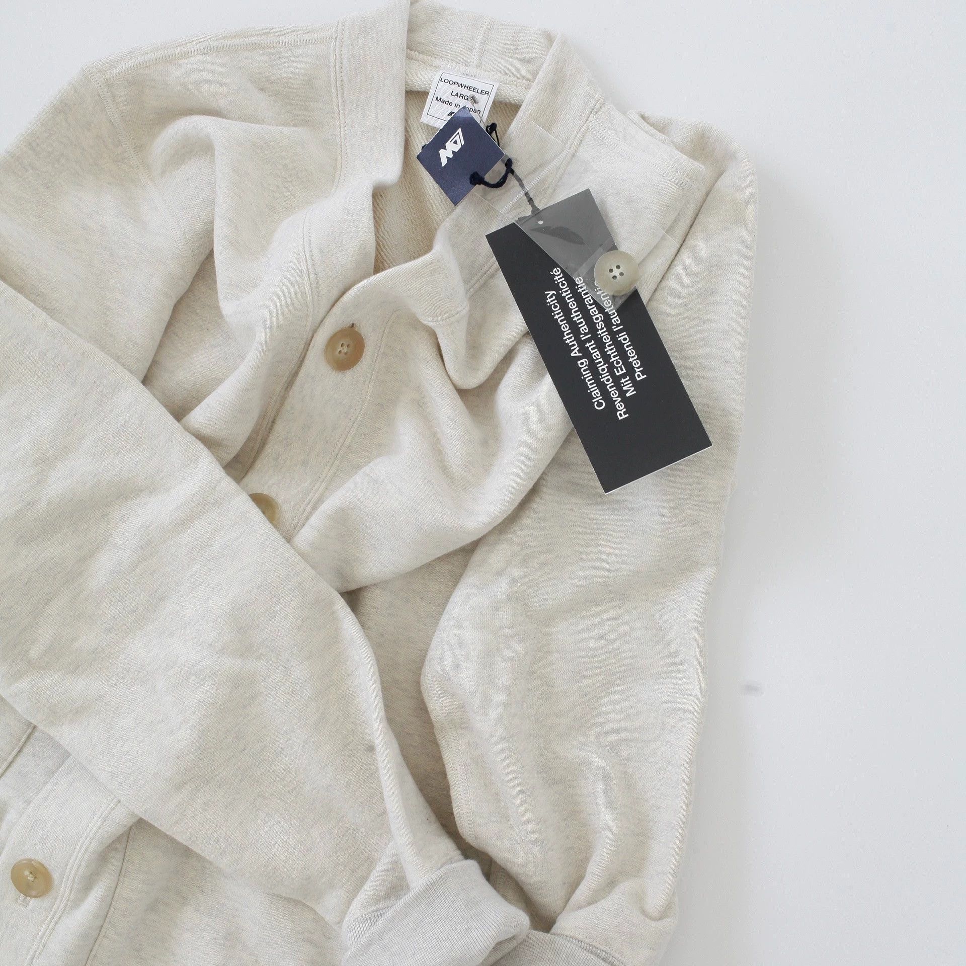 Loopwheeler LOOPWHEELER LW180 Leaf Wheat Cardigan L (NWT) Size US L / EU 52-54 / 3 - 1 Thumbnail