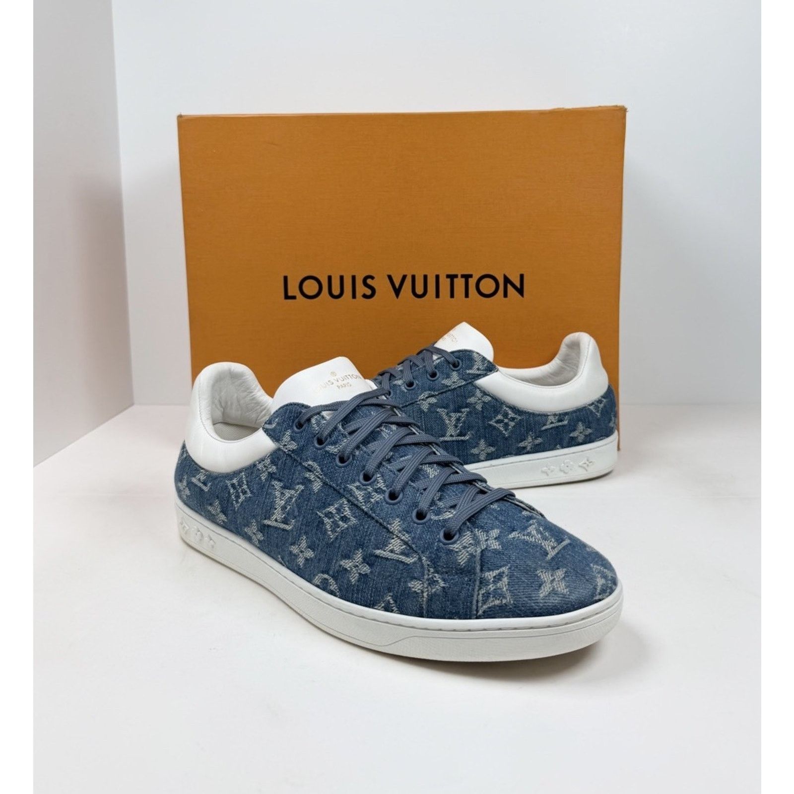 Louis Vuitton Size 9LV/10US - Louis Vuitton Luxembourg Monogram Trainers Size US 10 / EU 43 - 2 Thumbnail