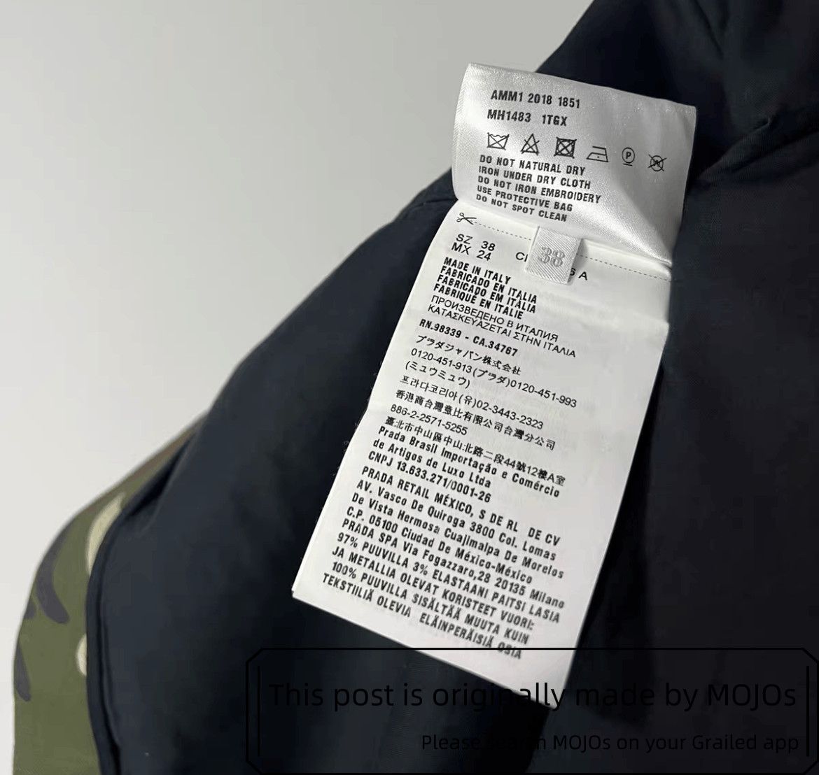 Miu Miu Sz 38 Miu Miu Camo Military Patch Shirt Jacket mojos18321015 Size US S / EU 44-46 / 1 - 7 Thumbnail