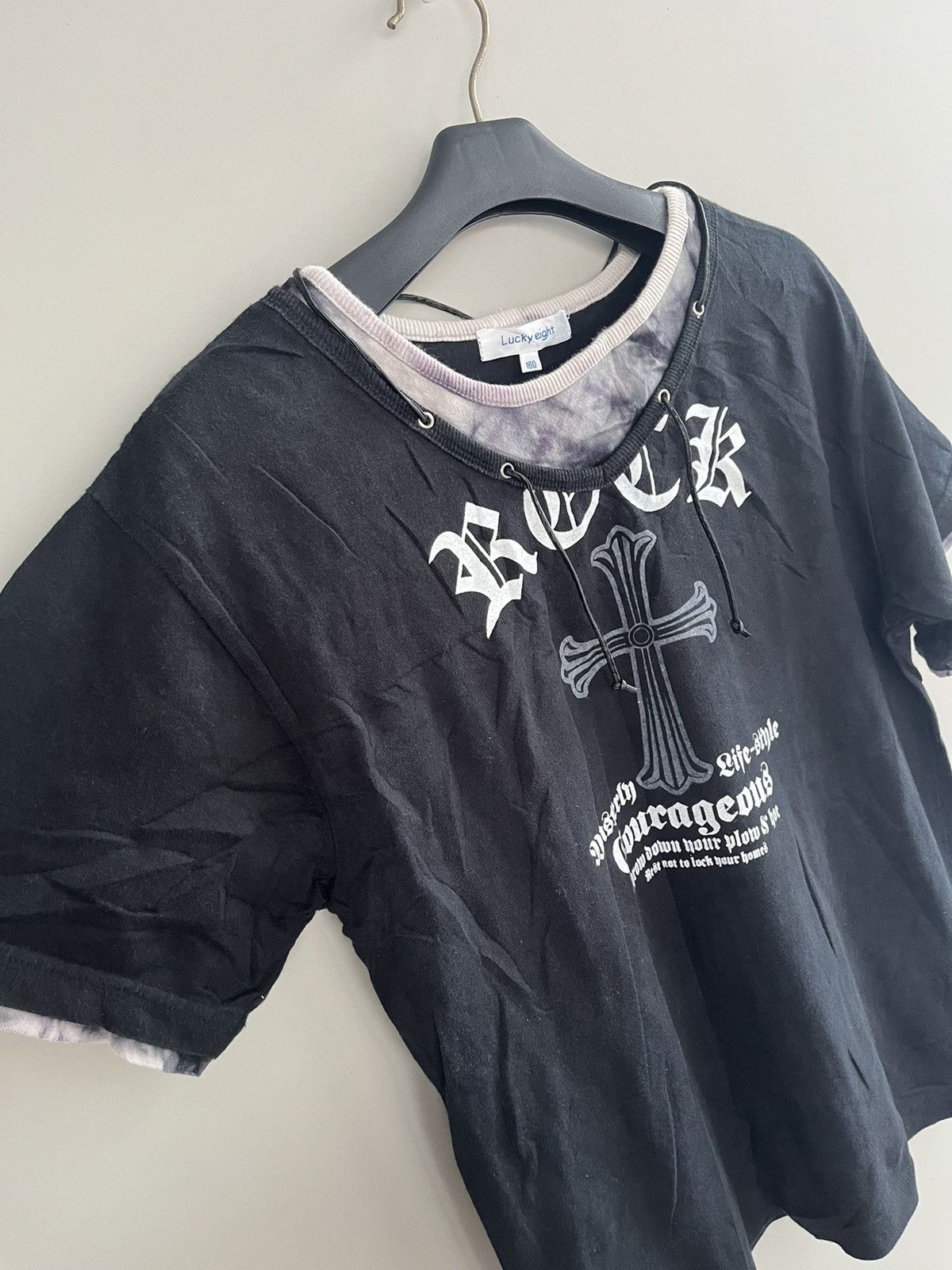 If Six Was Nine JAPANESE POEM ROCCK CROSS LUCKY EIGHT SEDITIONARIES PUNK Size US M / EU 48-50 / 2 - 9 Thumbnail