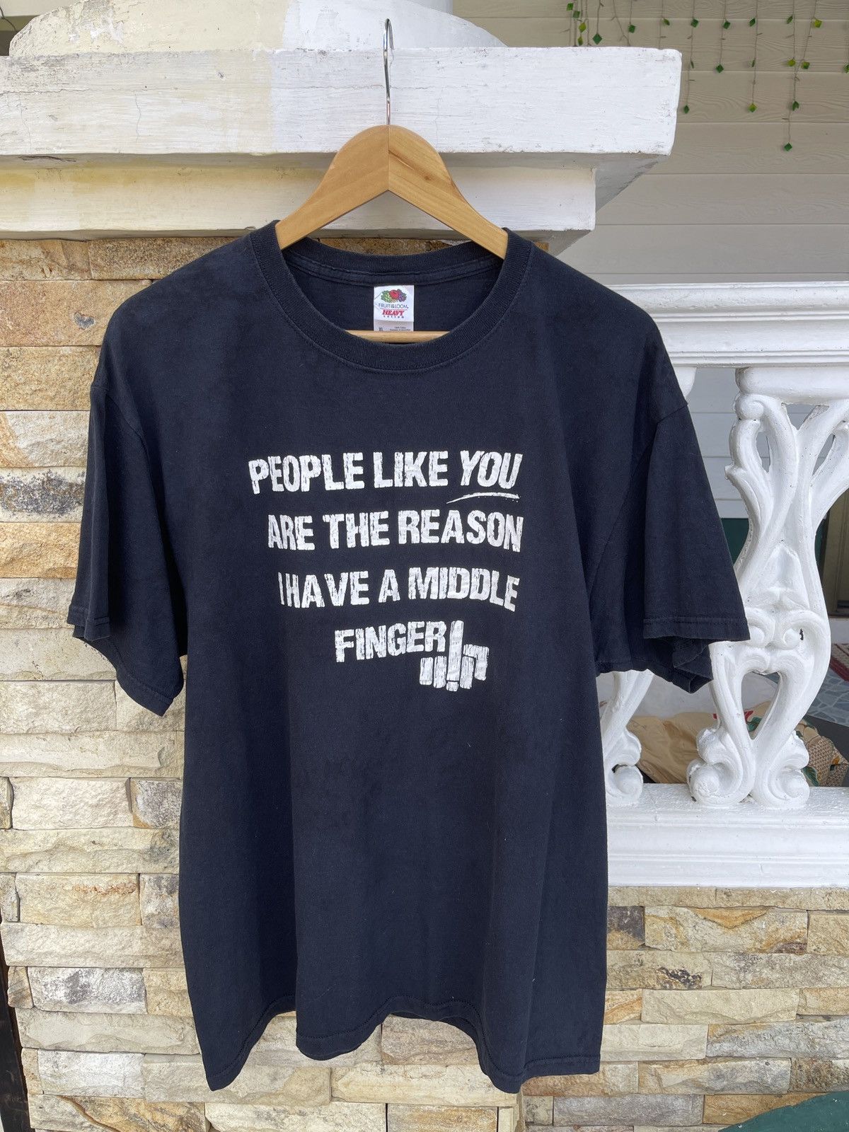 Fruit Of The Loom Last Drop🔥Rare🔥Vintage Humor Fuck Finger ERD GRUNGE TEE Size US XL / EU 56 / 4 - 1 Thumbnail