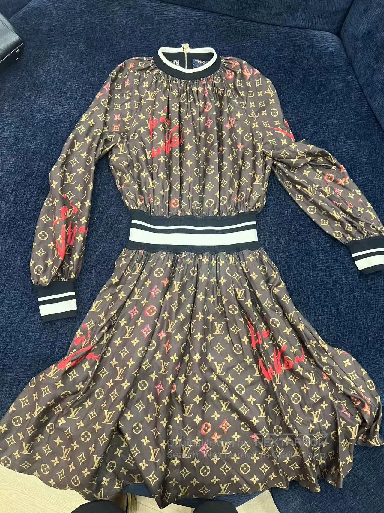 Louis Vuitton Louis Vuitton Monogram Silk Dress. Size M / US 6-8 / IT 42-44 - 1 Thumbnail