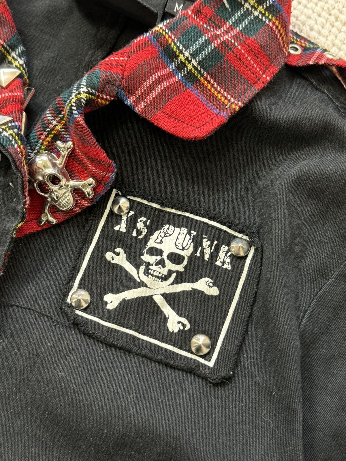 Vintage VINTAGE XS PUNK 2000s CROP JACKET Size M / US 6-8 / IT 42-44 - 2 Thumbnail