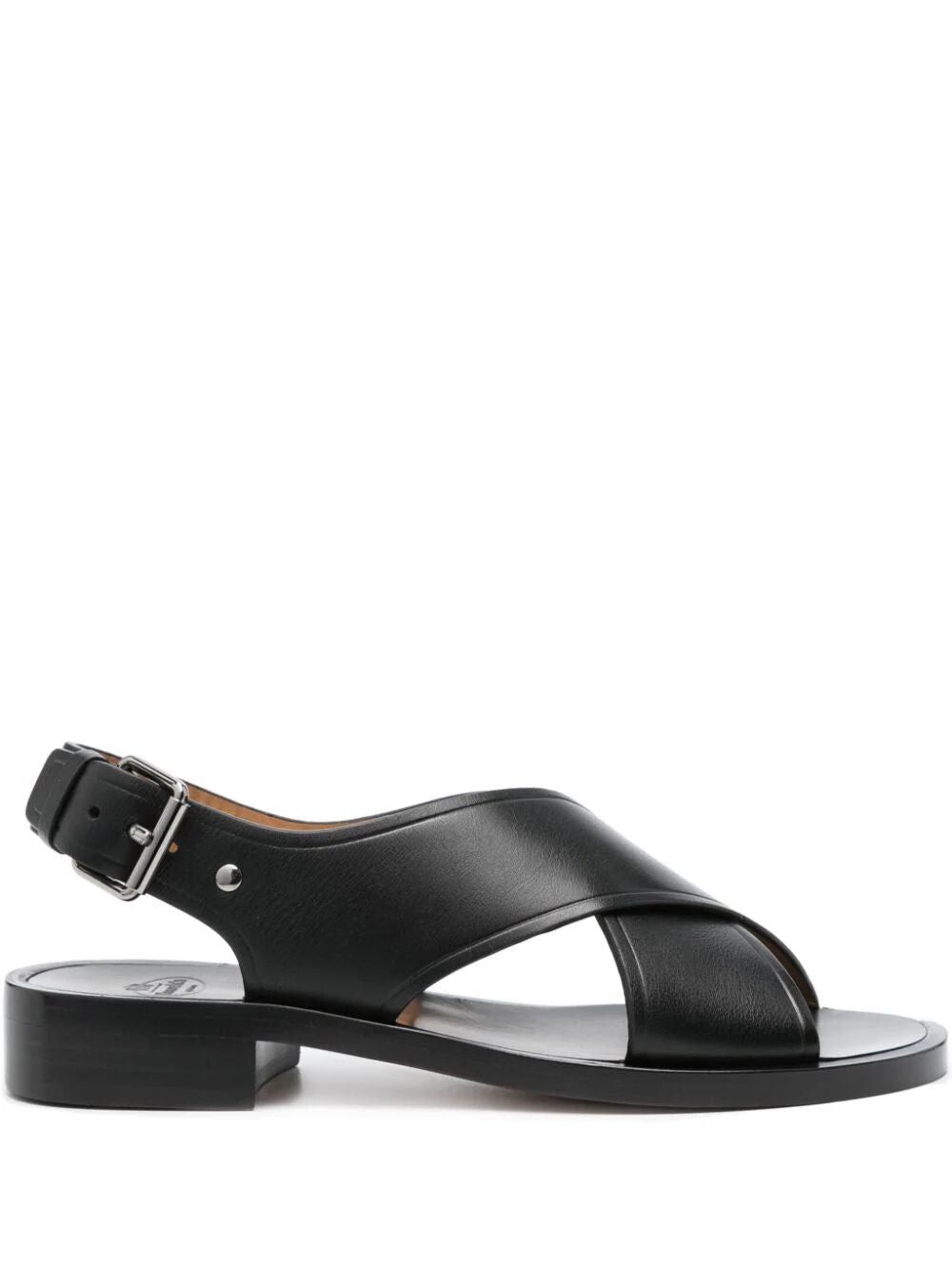image of Churchs Church`s Crossover Sandals Size 39 in Black, Women's