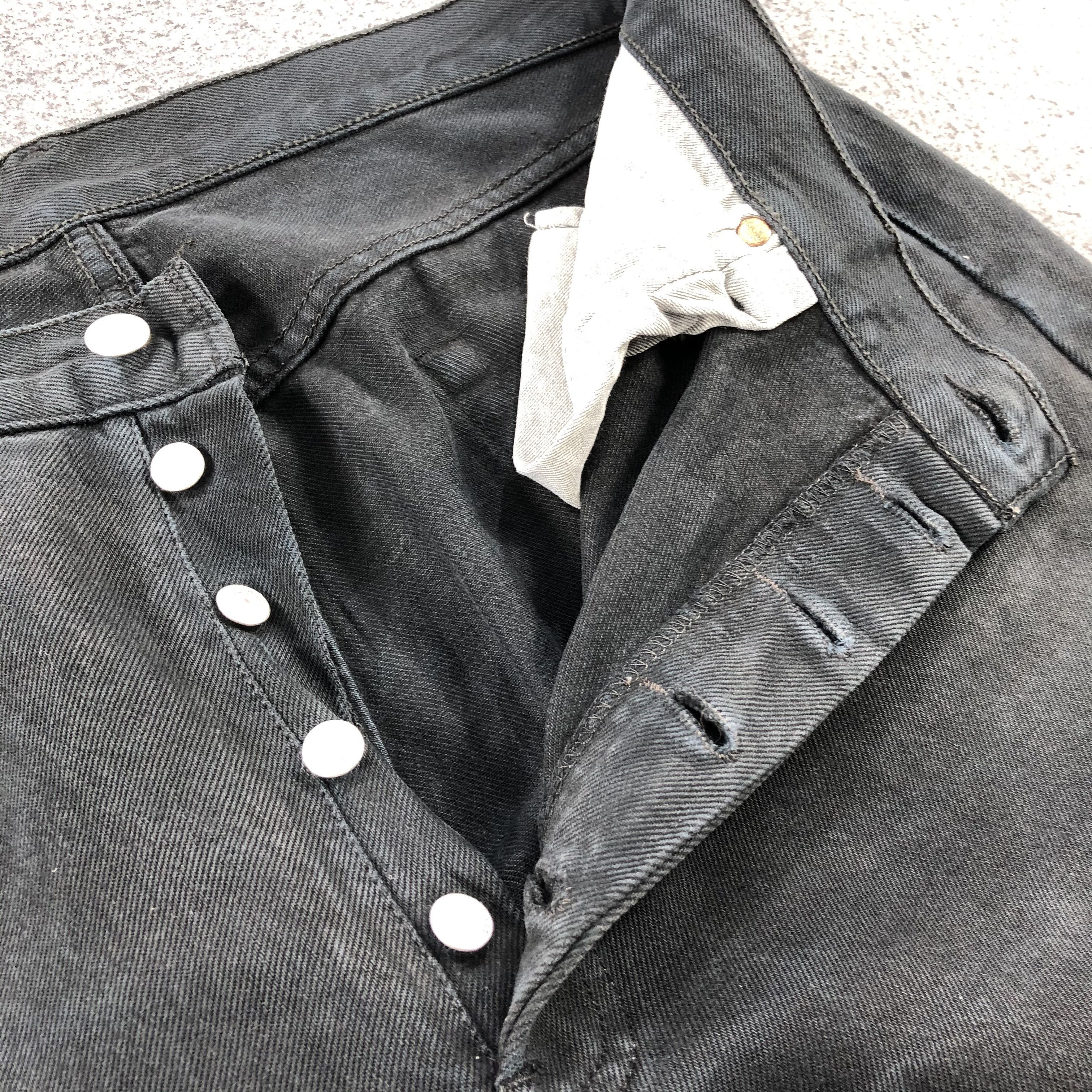Levi's Vintage 90s Distress Levis 501 Faded Black Jeans-JM1573 Size US 36 / EU 52 - 9 Thumbnail