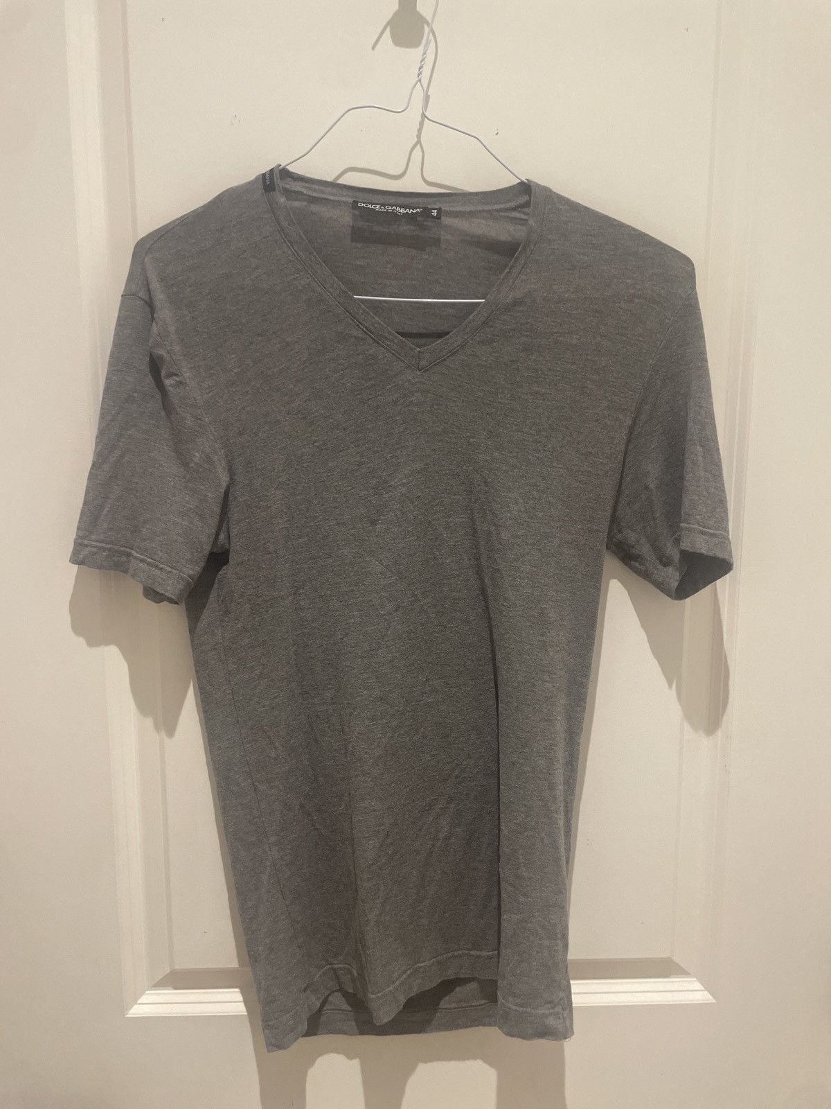 Dolce & Gabbana Dolce Gabbana Grey Modal T-Shirt Size US S / EU 44-46 / 1 - 1 Thumbnail