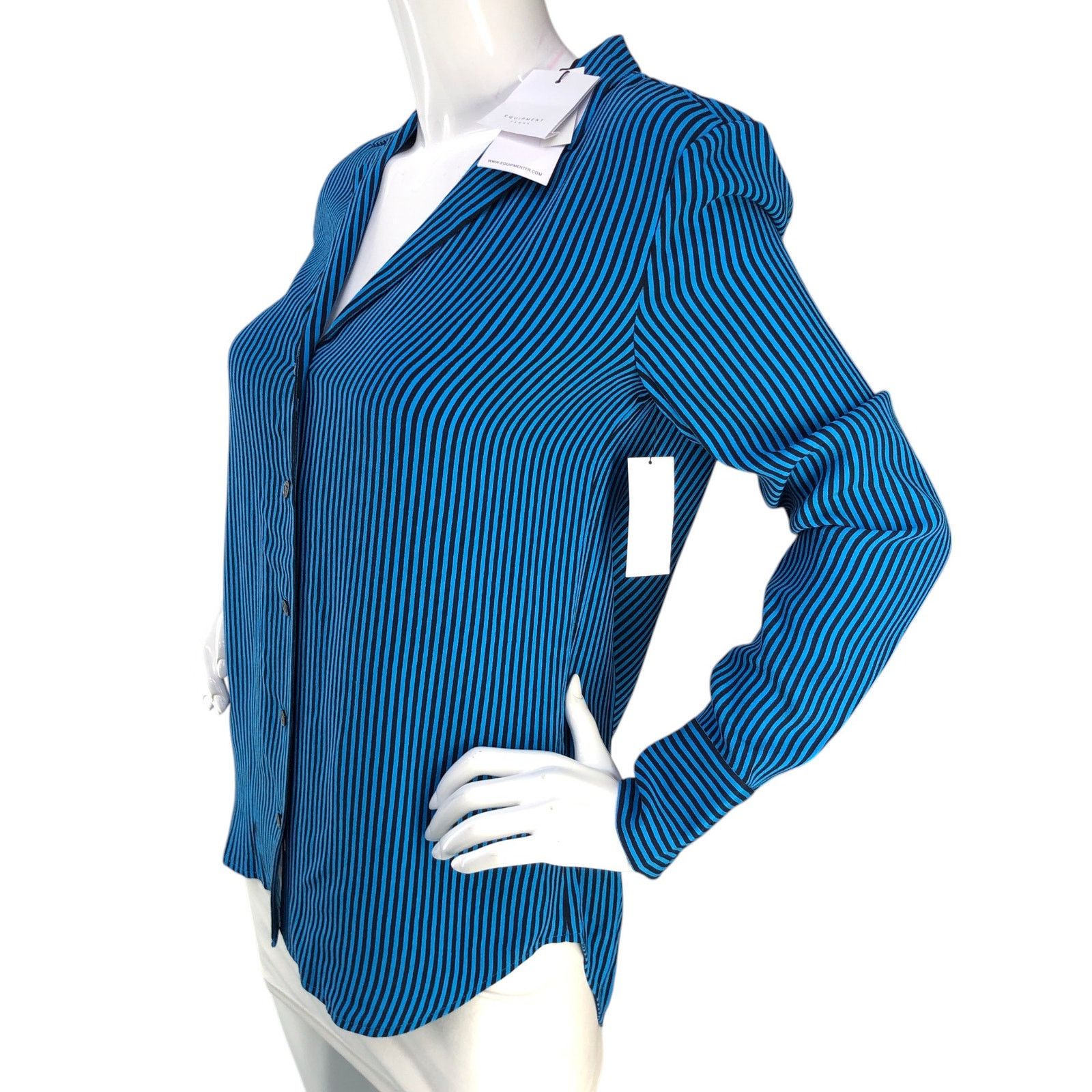 Equipment Equipment Size XS Shirt Oriana Blouse Top Striped $280 NEW Size XS / US 0-2 / IT 36-38 - 4 Thumbnail