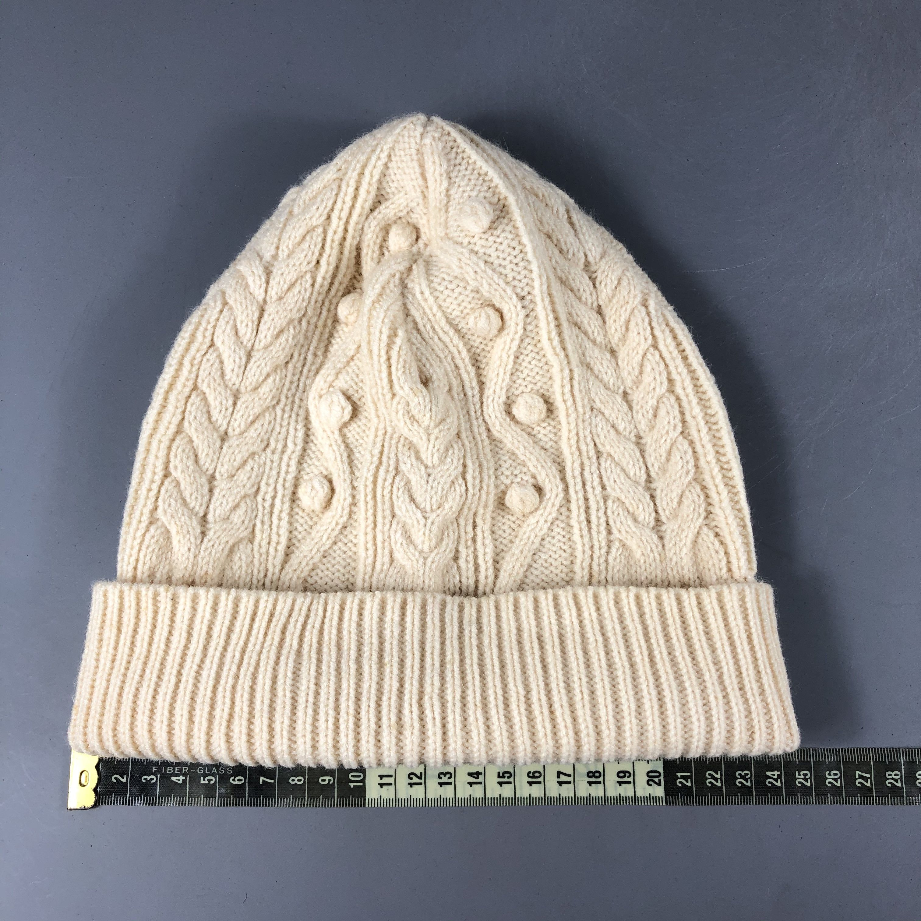 Vintage 23 Sport Aran Isle Beanie Snow Hat Snow Cap -D1177 Size ONE SIZE - 3 Thumbnail