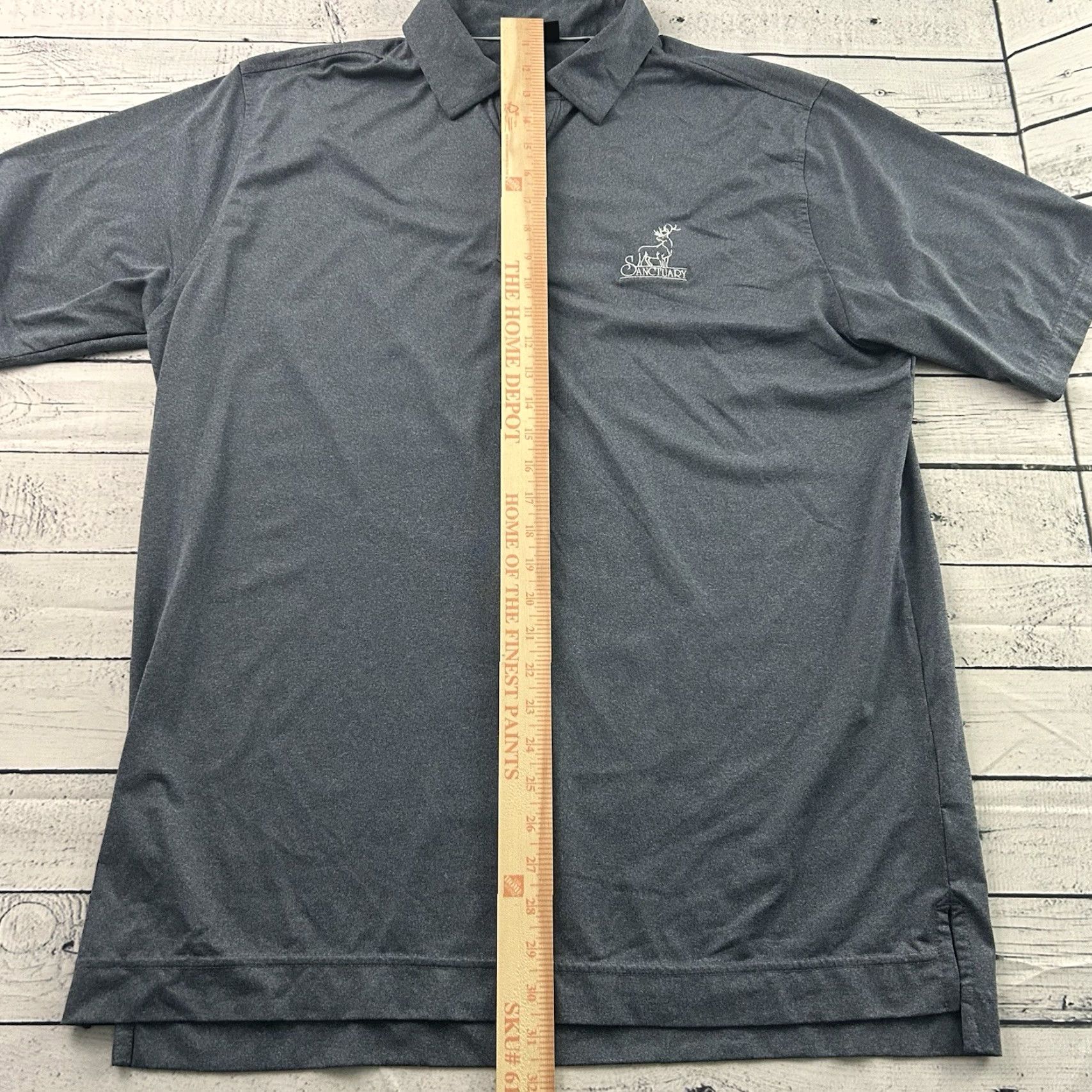 Footjoy FootJoy The Sanctuary Short Sleeve Golf Polo Shirt Men's Large Blue Shirt Size US L / EU 52-54 / 3 - 4 Thumbnail