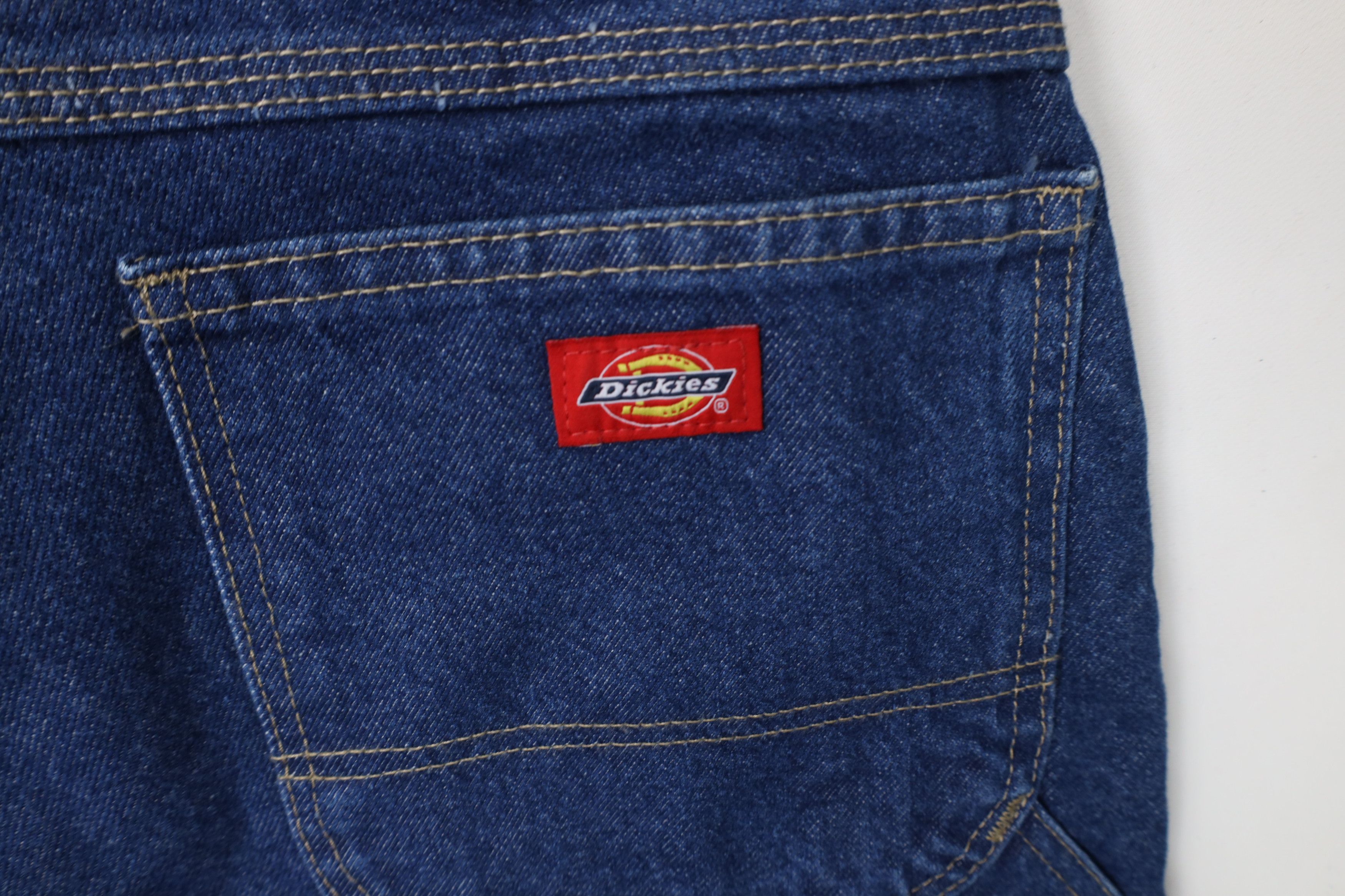 Dickies Deadstock Vintage Y2K Dickies Wide Leg Dungaree Jeans Blue Size US 42 / EU 58 - 11 Thumbnail