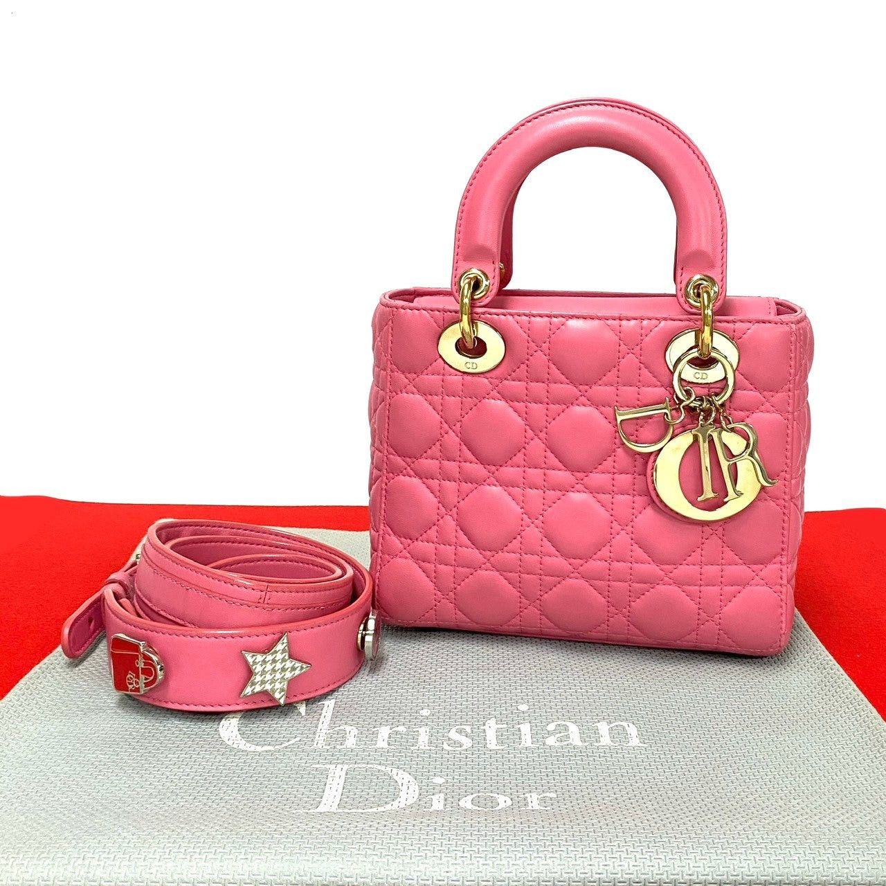 Dior Dior Shoulder Bag Pink Leather Size ONE SIZE - 1 Thumbnail