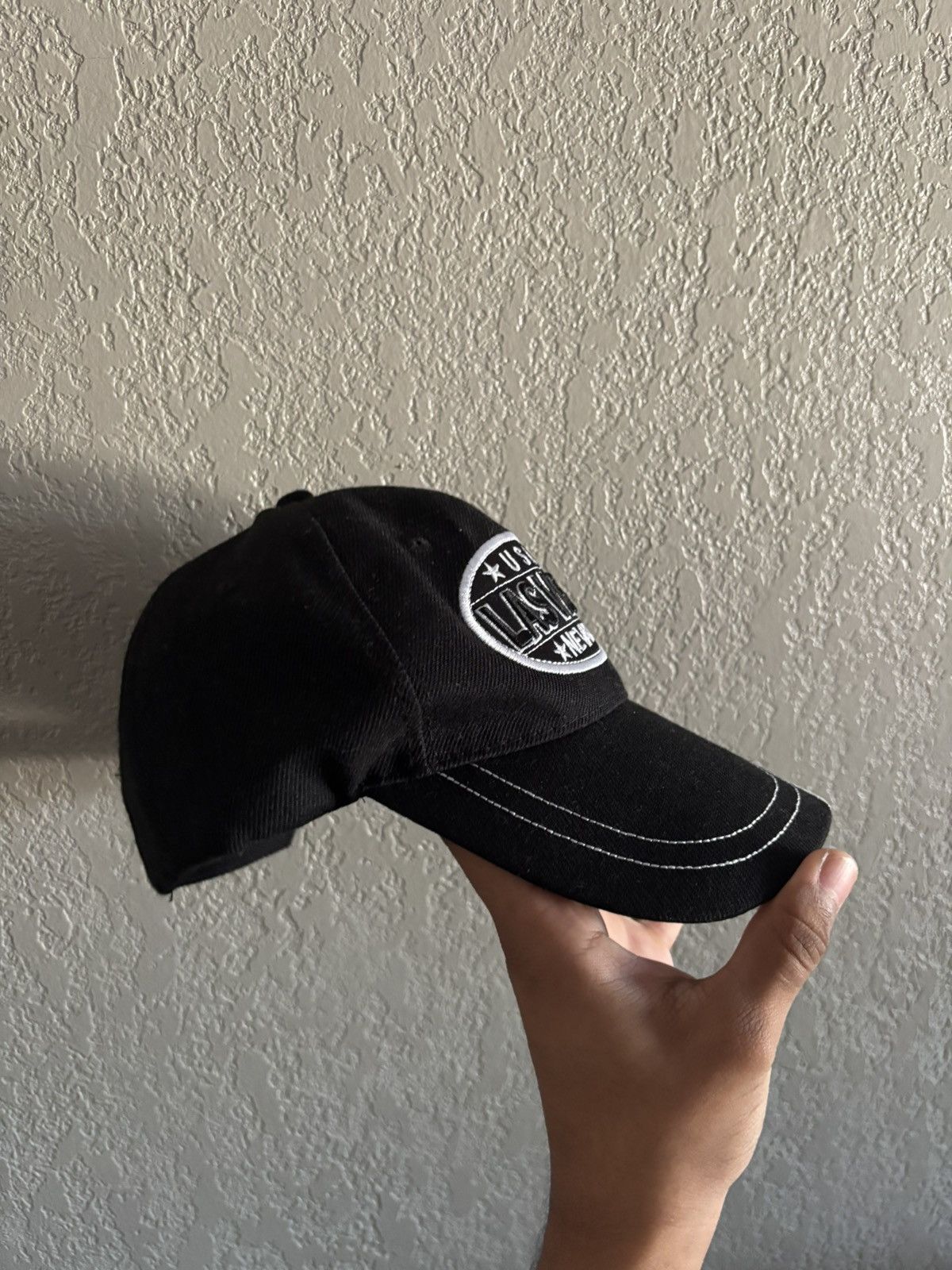 Other Black And White USA Las Vegas Embroidered Dad Hat Size ONE SIZE - 2 Thumbnail