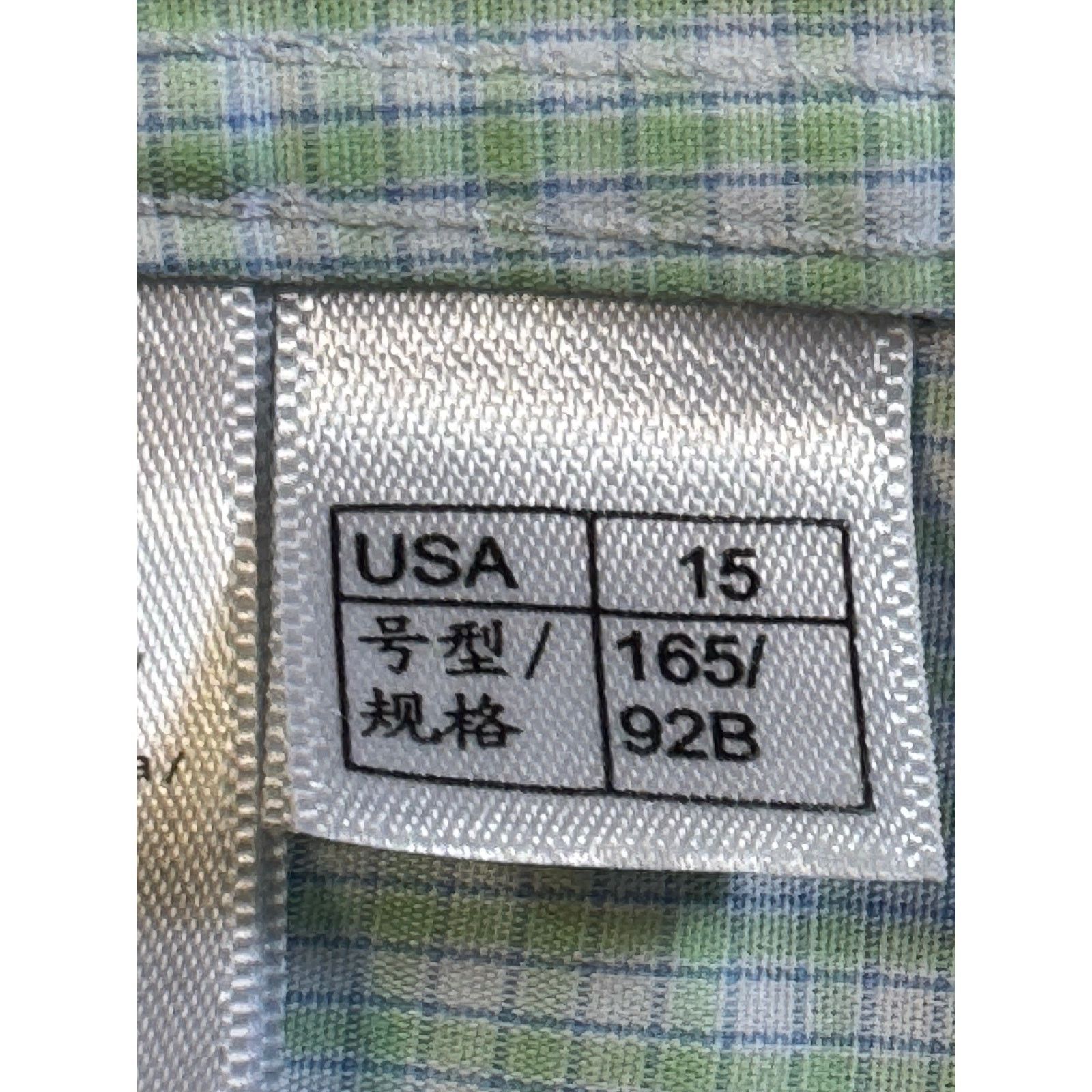 Brooks Brothers Brooks Brothers Regent Fit Green Gingham Dress Shirt 15 2/3 Size M / US 6-8 / IT 42-44 - 7 Thumbnail