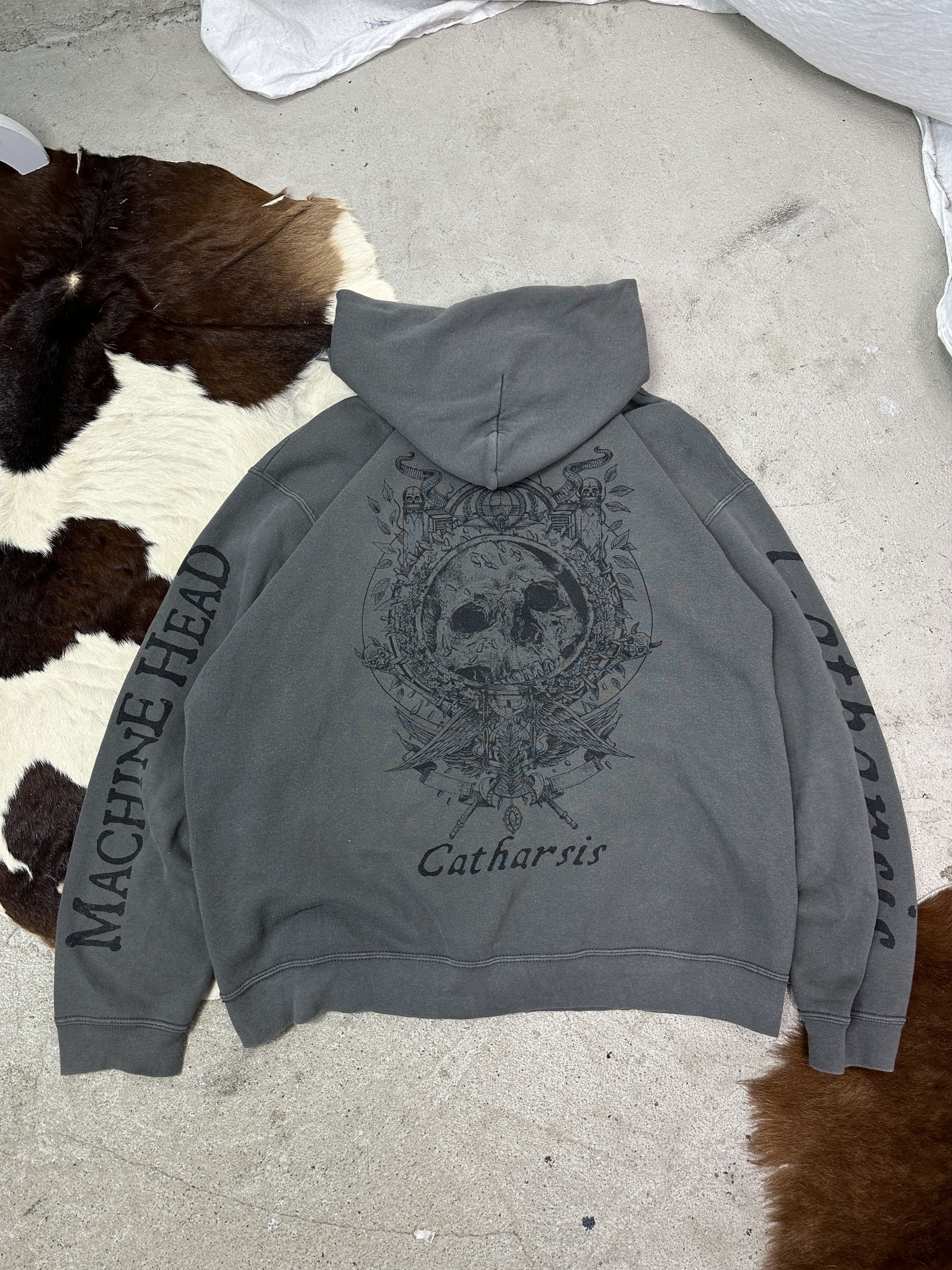Vintage Vintage Sporty Streetwear Machine Head Zip Hoodie Y2K Size US XL / EU 56 / 4 - 1 Thumbnail