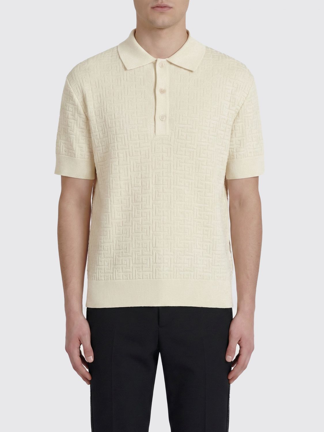 Balmain Polo Shirt Men White