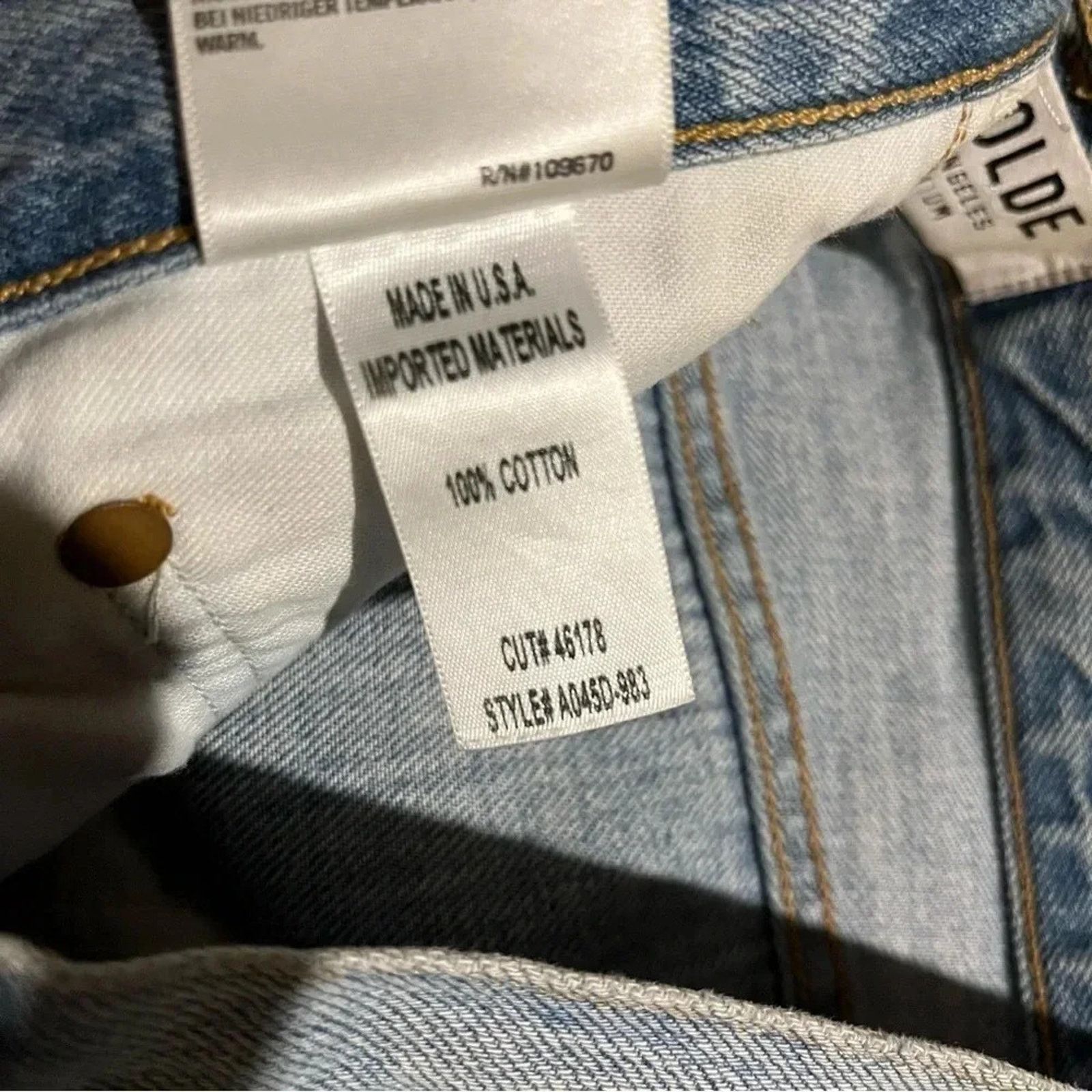 Agolde AGOLDE Jamie High Rise Classic Distressed Jeans Size 28 Size 28" / US 6 / IT 42 - 7 Thumbnail