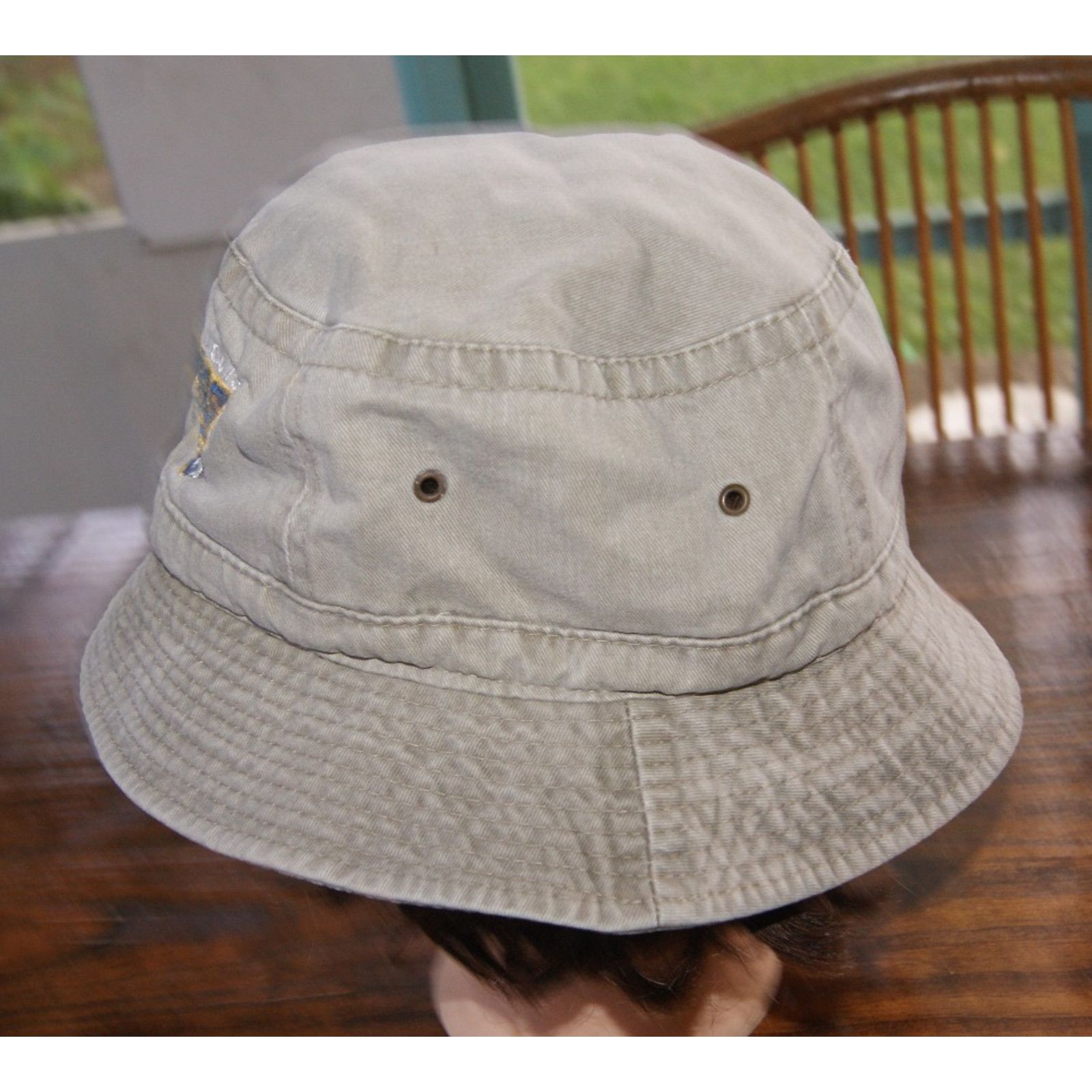 Vintage VTG St Louis Rams Football Bucket Cap Hat S/M Green Khaki Size ONE SIZE - 2 Thumbnail