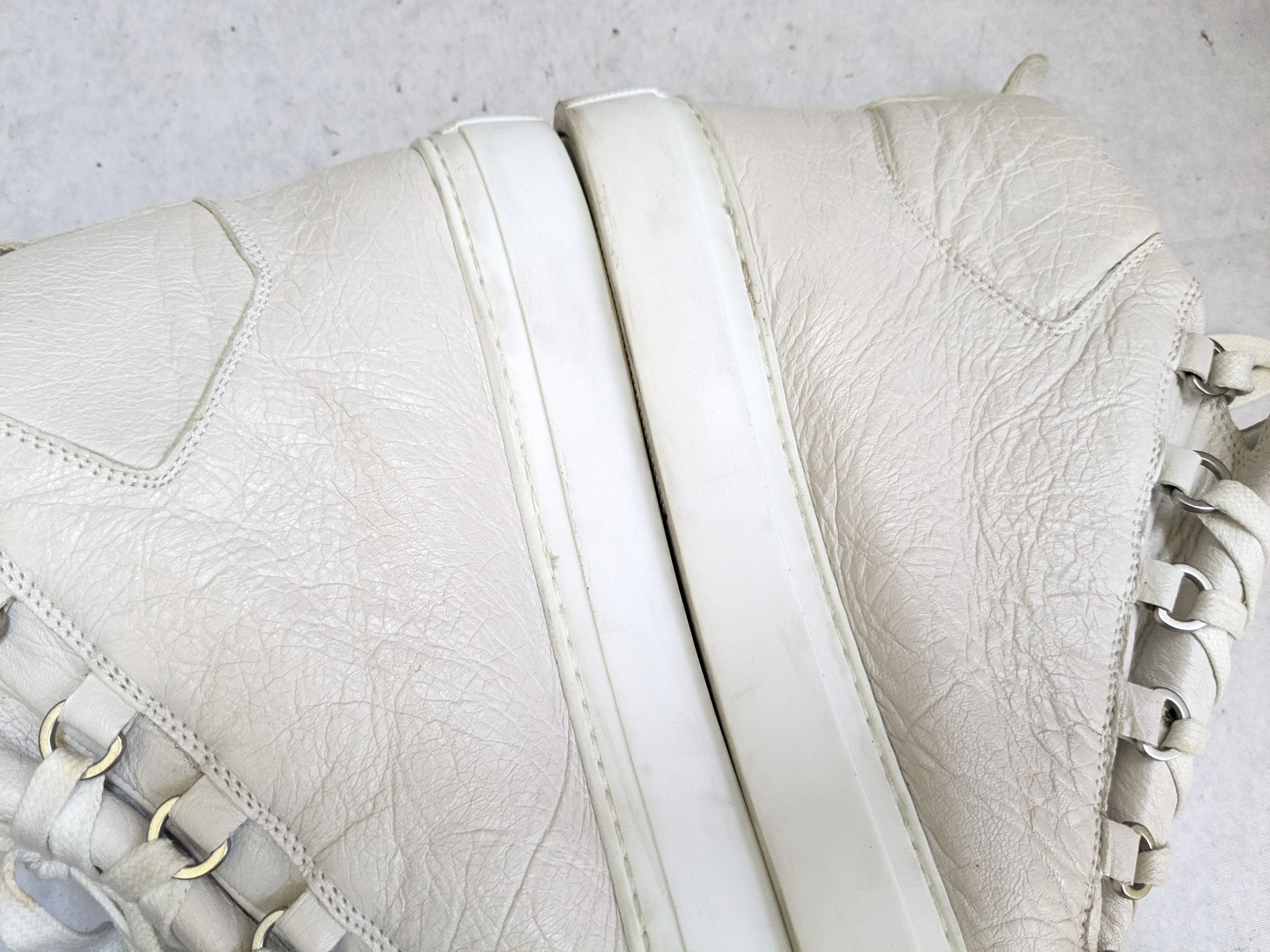 Balenciaga Balenciaga Arena Sneakers White High Tops Leather Size US 13 / EU 46 - 13 Thumbnail