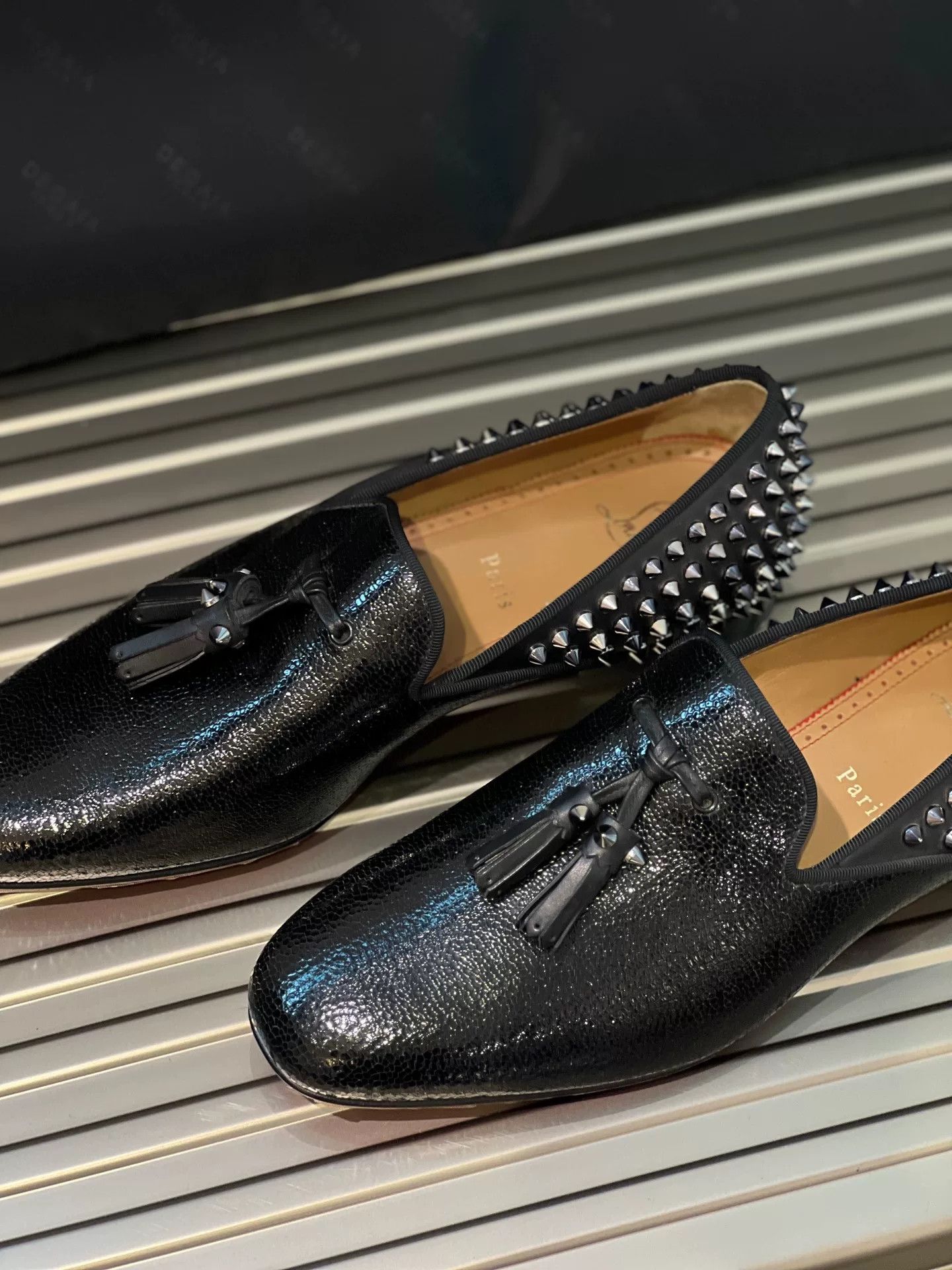 Christian Louboutin Christian Louboutin Men's Studded Loafers Size US 7.5 / EU 40-41 - 1 Thumbnail