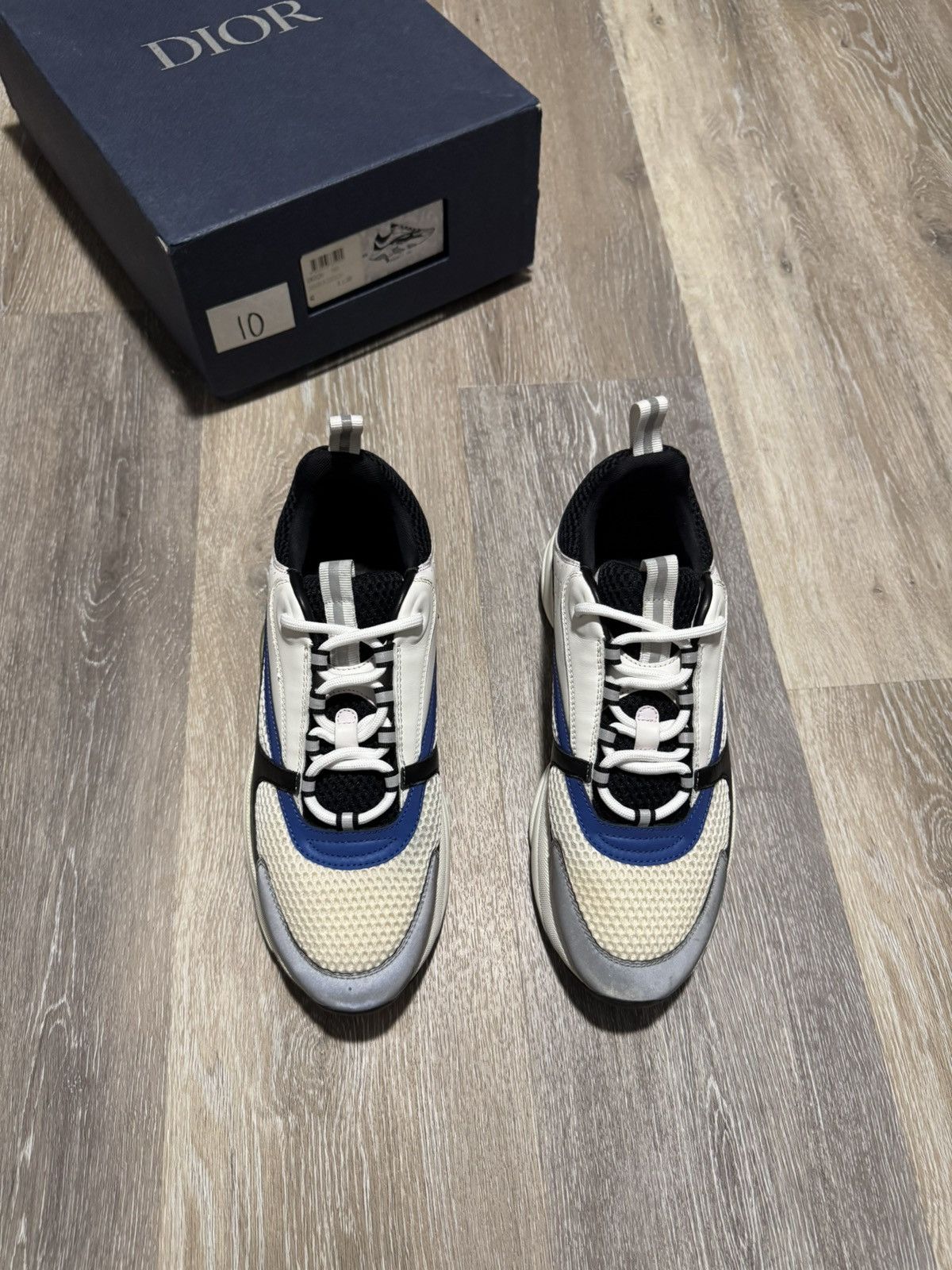 Dior Black white and blue Dior b22 Size US 9 / EU 42 - 2 Thumbnail