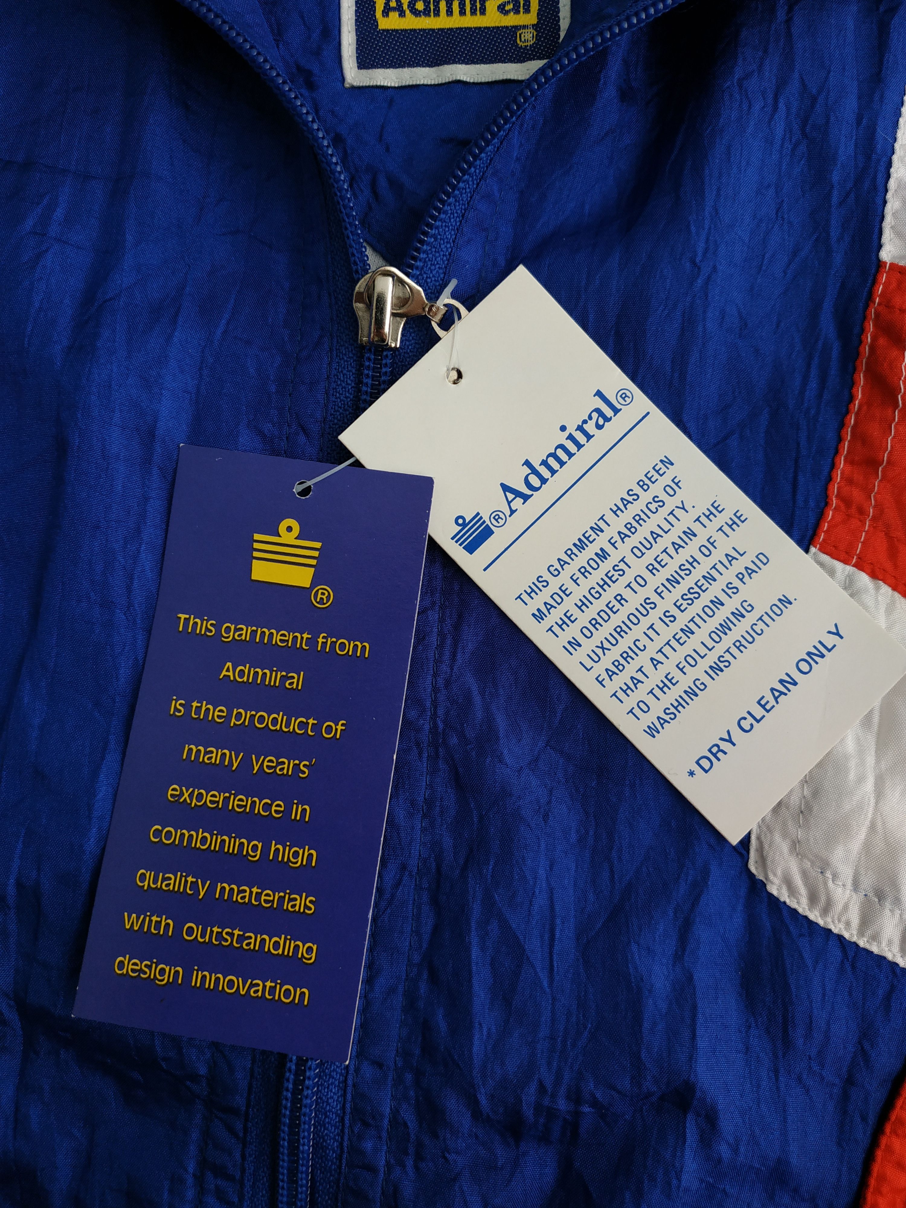 Other Admiral Glasgow Rangers 1990 Men's Vintage Jacket, s. XXS Size US XXS / EU 40 - 10 Thumbnail