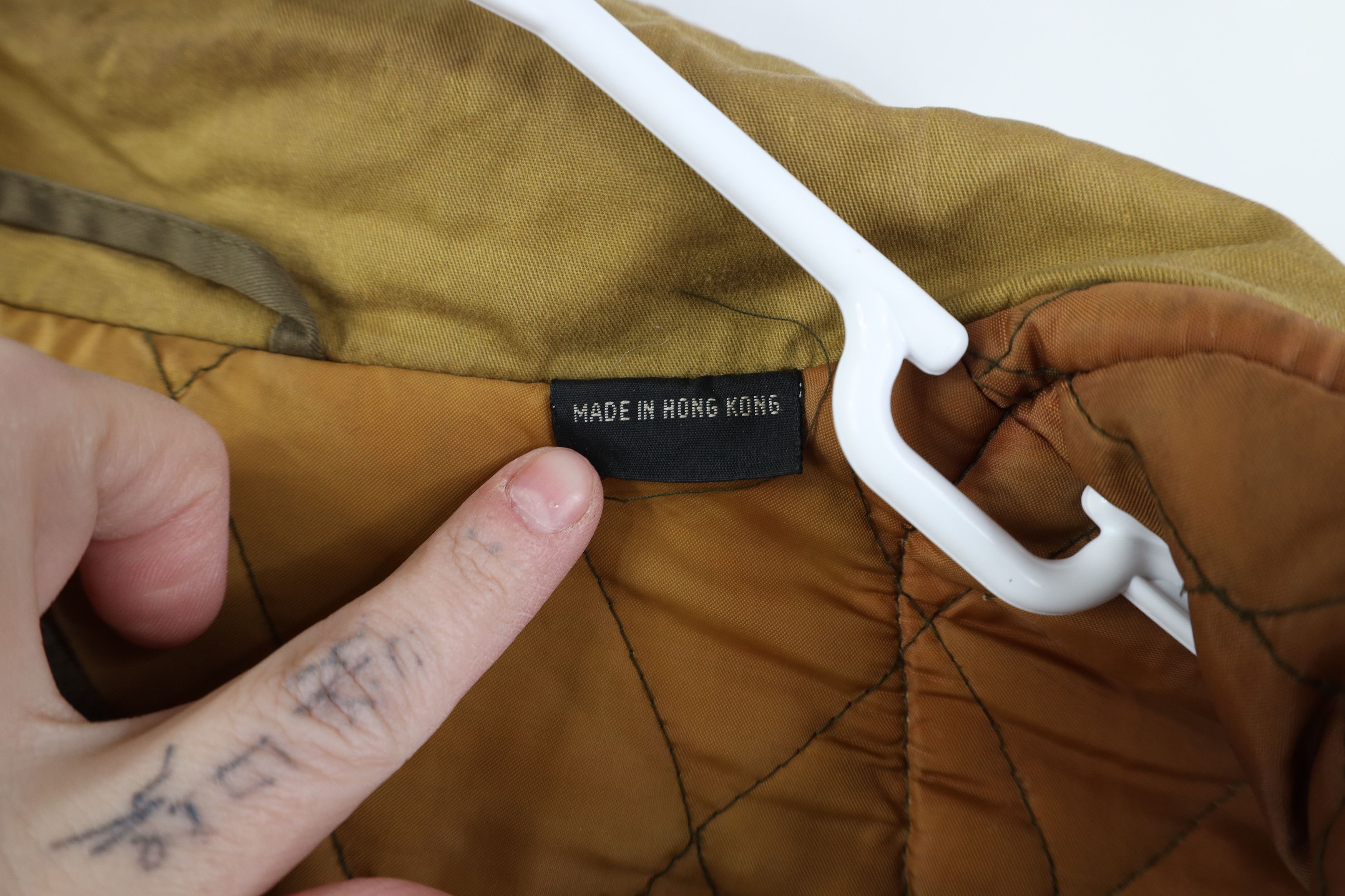 Vintage Vintage 90s Streetwear Quilted Suede Trim Winter Jacket Size US M / EU 48-50 / 2 - 13 Thumbnail
