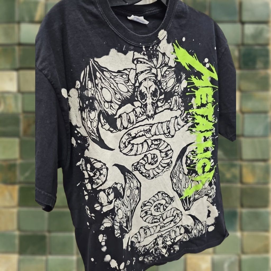 Hanes 2008 Metallica Wherever I May Roam Pushead All Over Print T Shirt Size Large Aop Hanes Mens Skull Vintage Not N/A Size US L / EU 52-54 / 3 - 1 Thumbnail